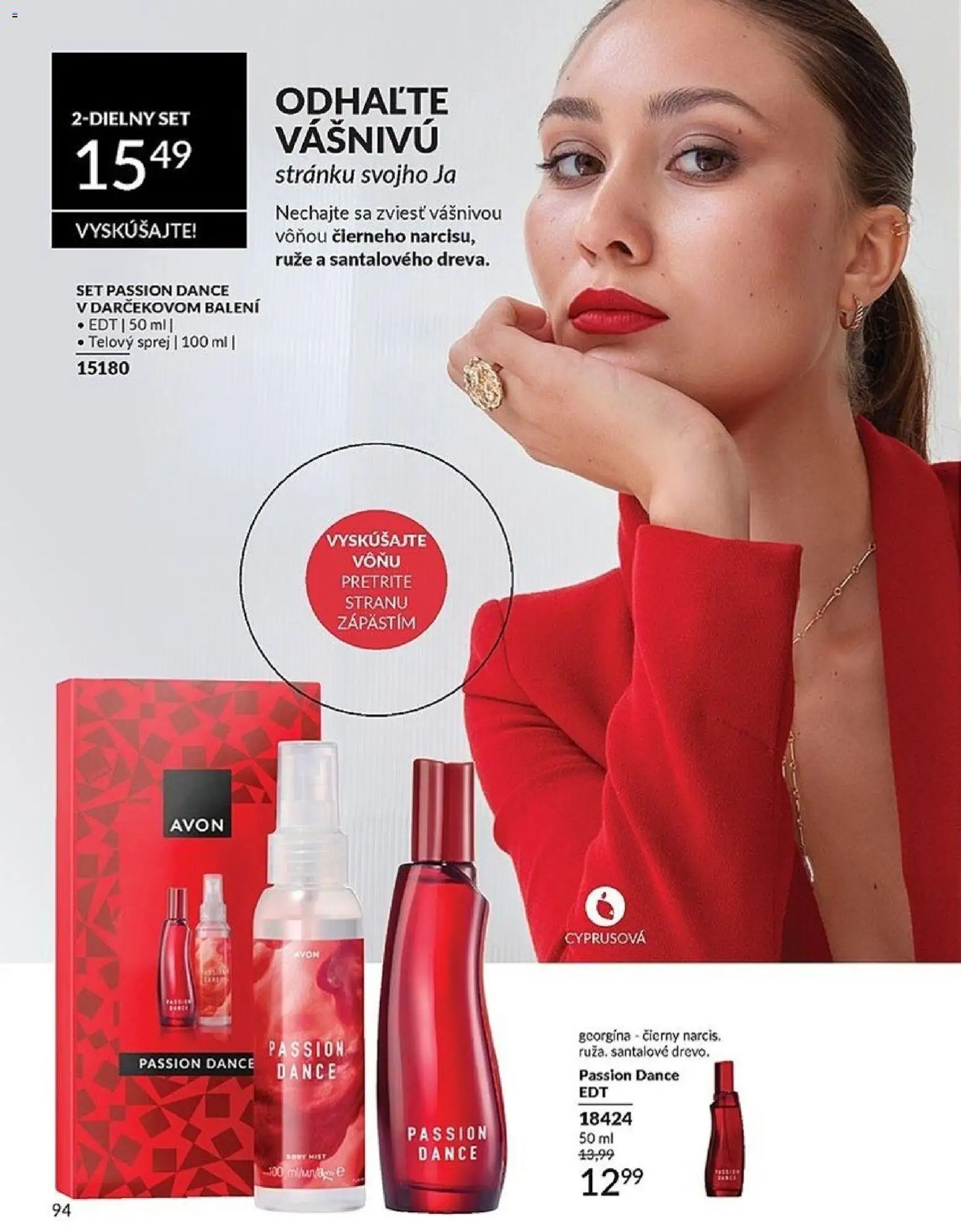 Nové Avon akcie – leták je platný od 01.05.2026 | Strana: 94 | Produkty: Ruže