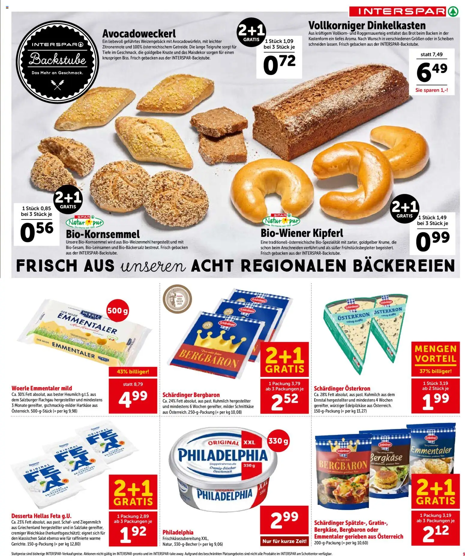 Interspar - Oberoesterreich gültig ab 03.06.2026 | Seite: 9 | Produkte: Salat, Brot