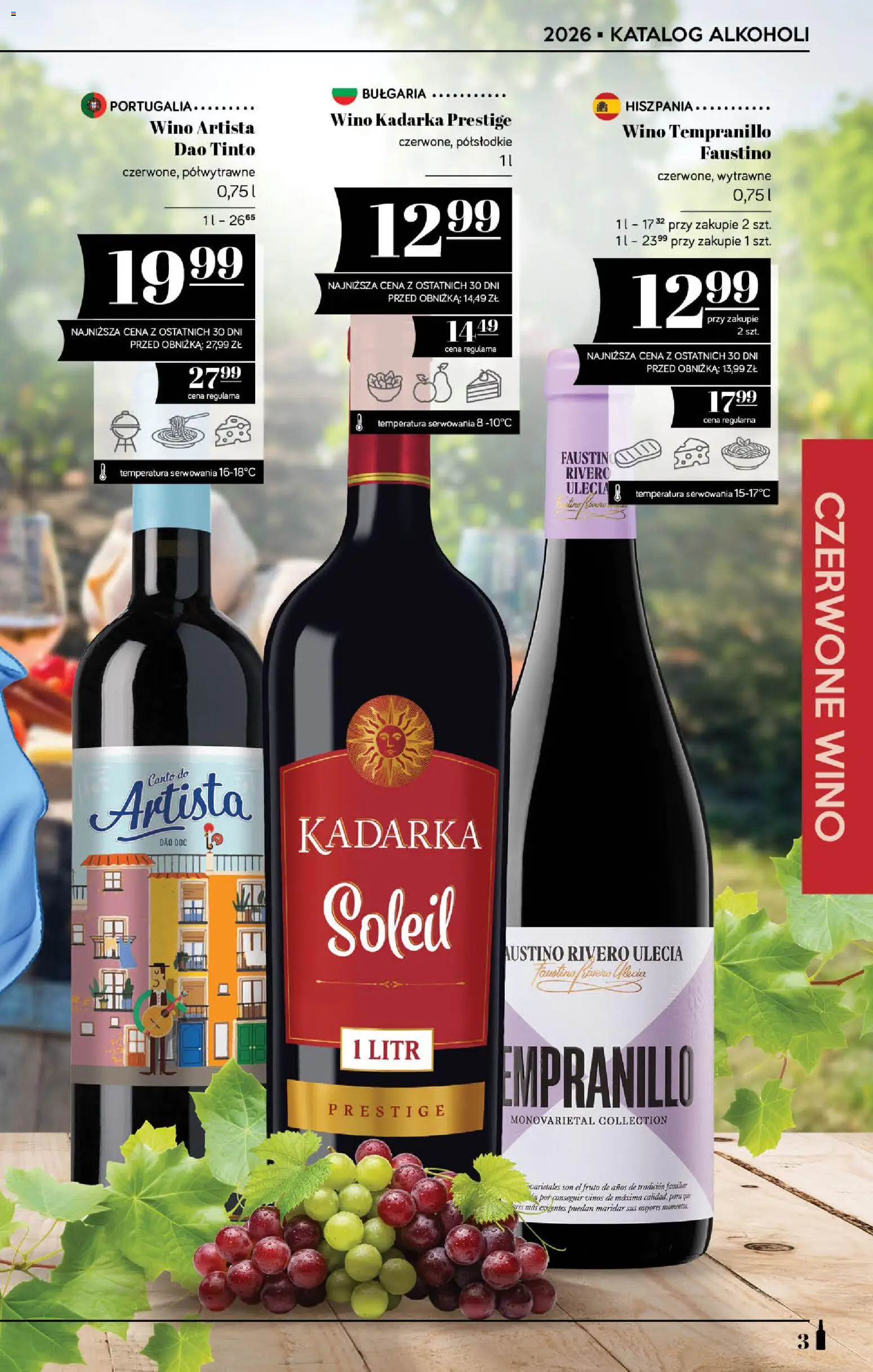 POLOmarket katalog - Alkoholi od 10.09.2026 | Strona: 3 | Produkty: Czerwone wino, Wino Kadarka, Wino, Kadarka soleil
