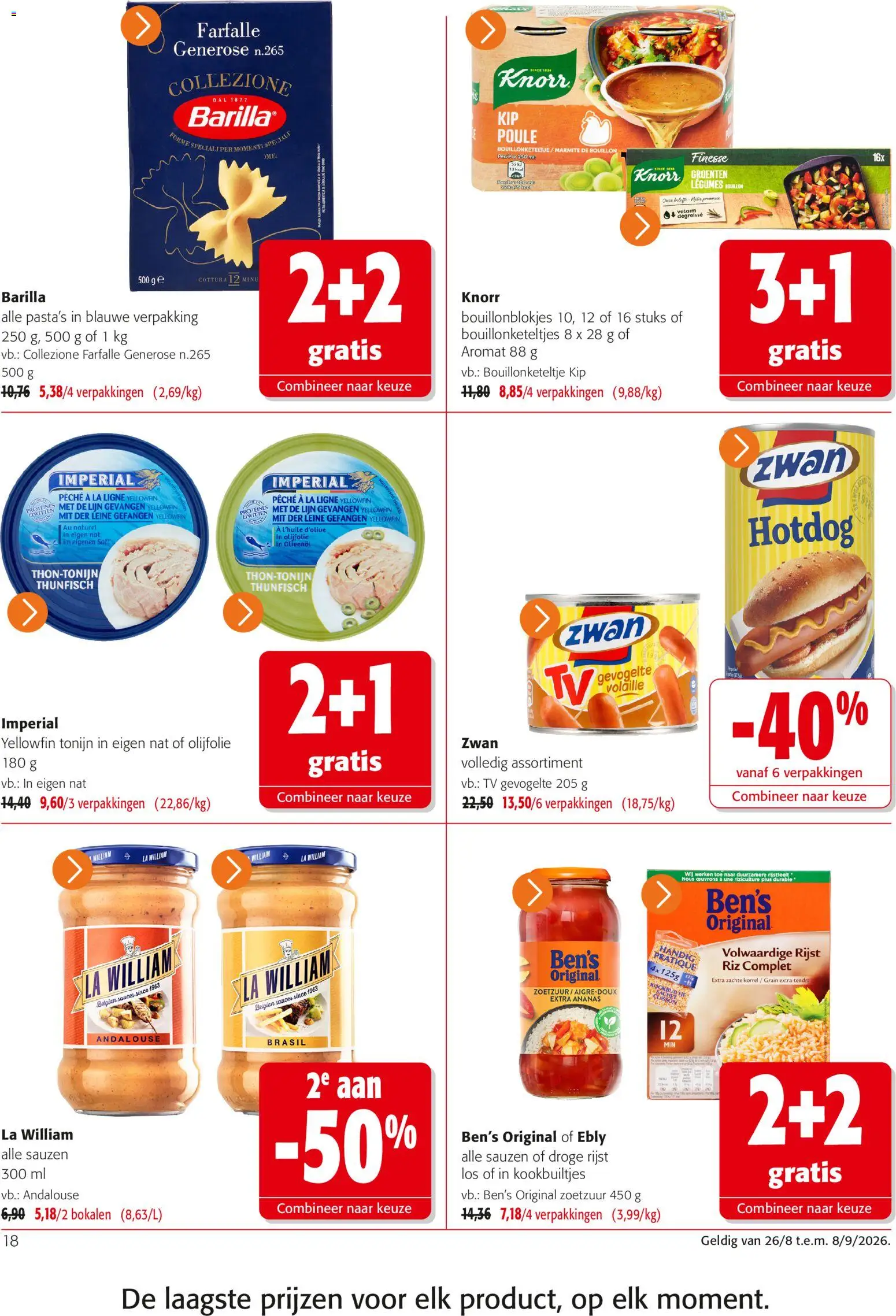 {H1} | Pagina: 18 | Producten: Hotdog, Lijn, La, Kip