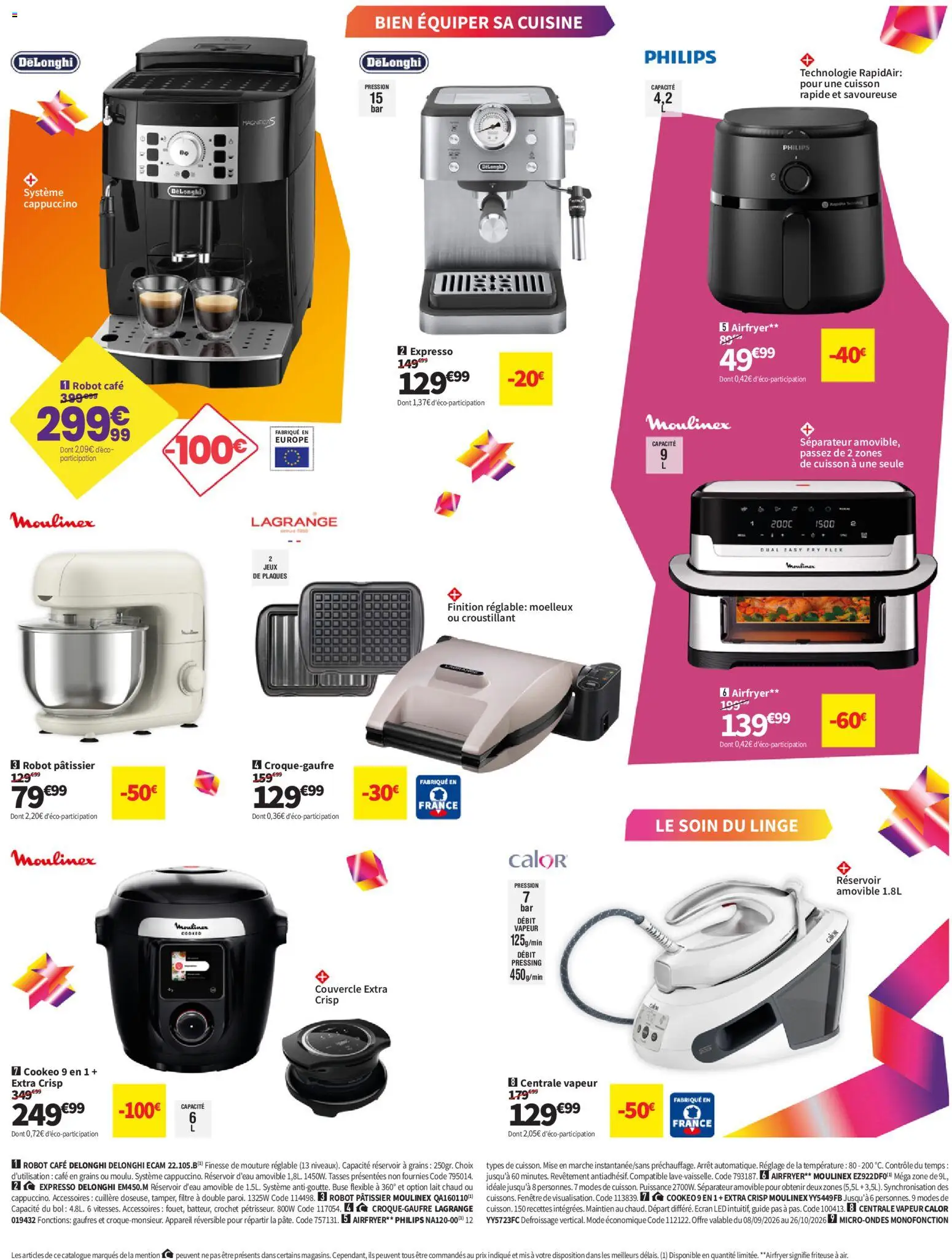 {H1} | Page: 16 | Produits: Moulinex, Café, Gaufres, Tasses