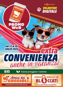 Anteprima del volantino Elite Supermercati volantino Pet valido a partire dal 13/07/2026