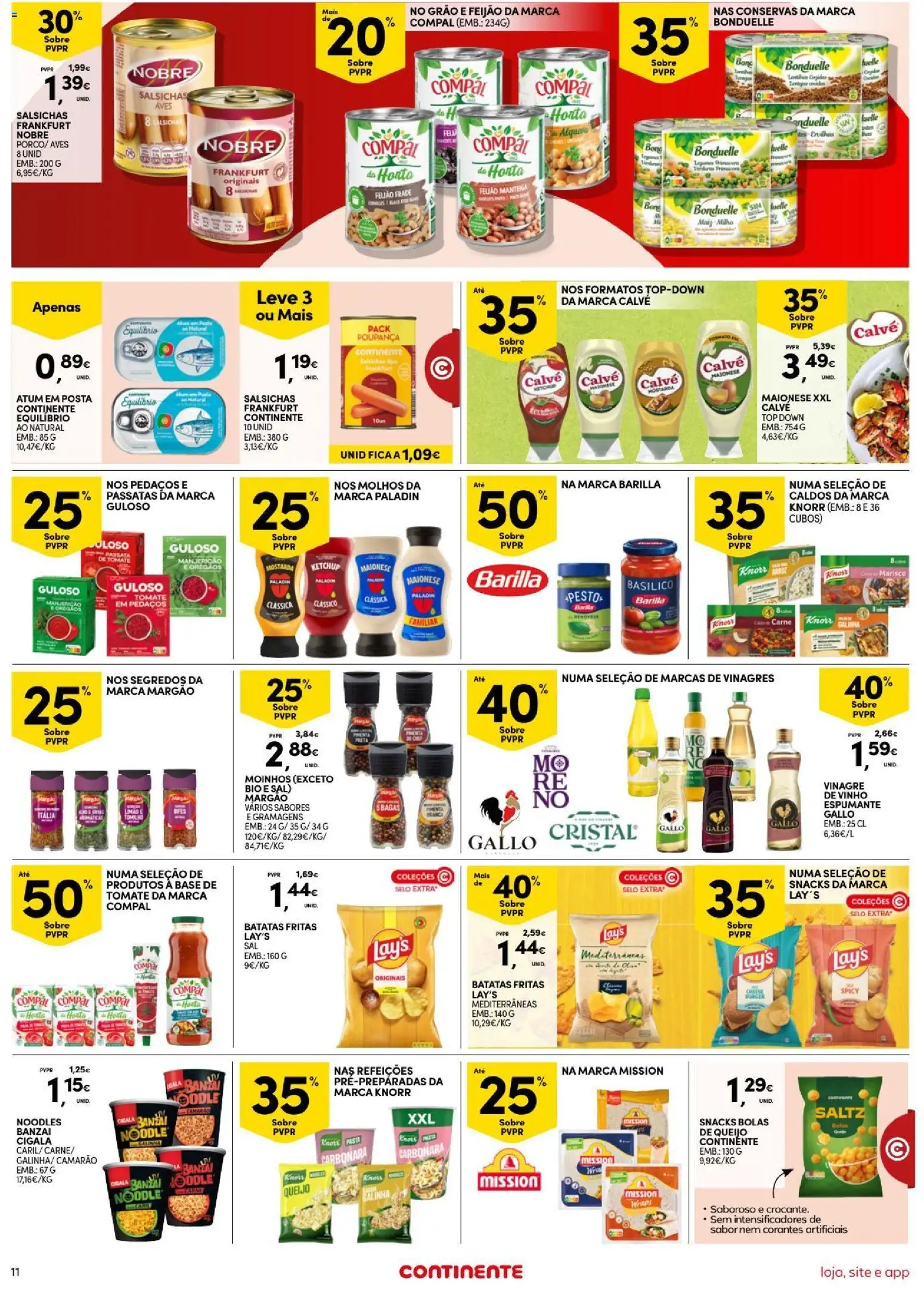 Continente Semanal Continente Bom Dia │ válido de 11/08/2026 | Página: 11 | Produtos: Knorr, Camarão, Base, Manteiga