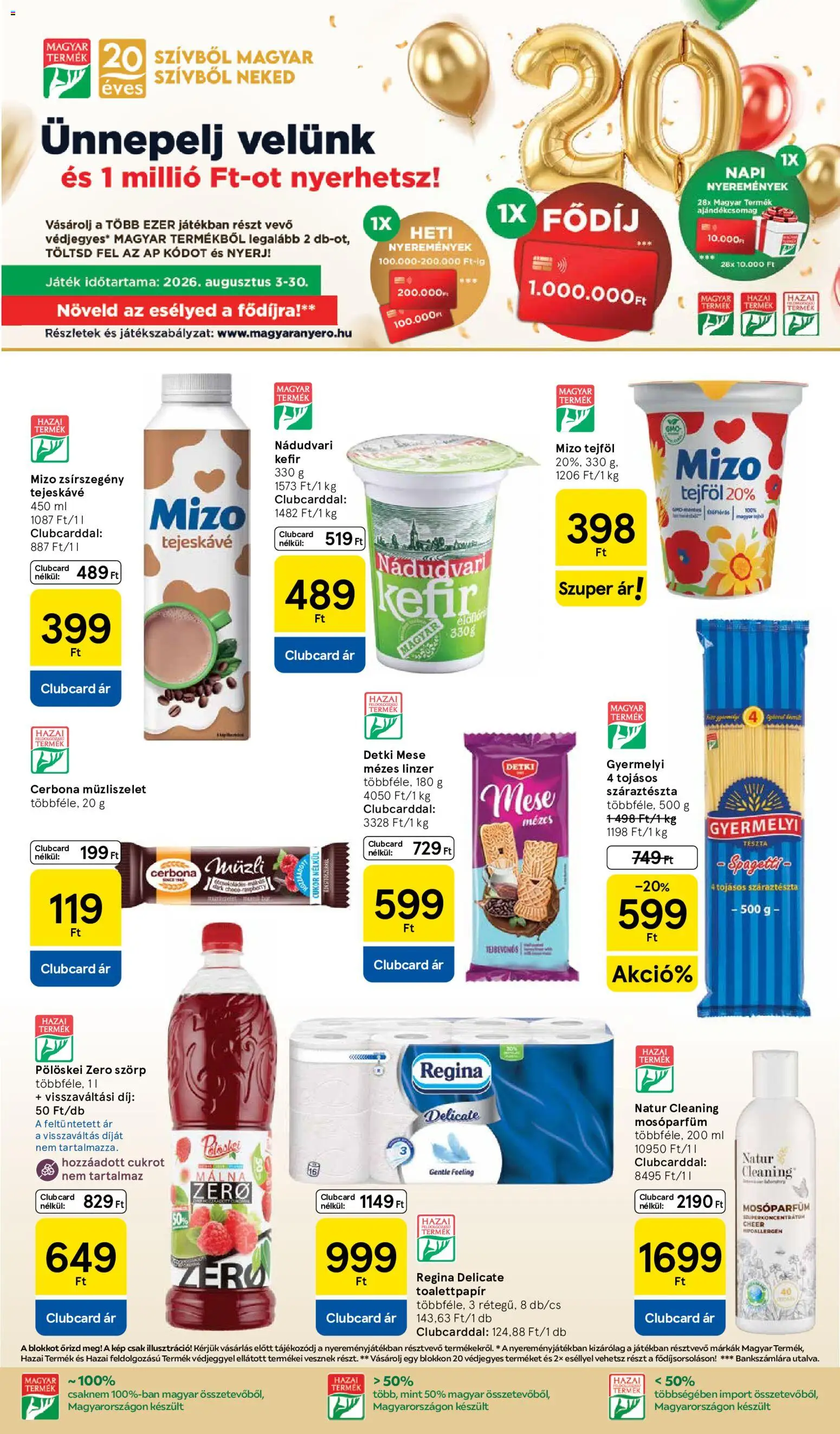 Tesco akciós ujság - amely érvényes a következő dátumtól: 2026.08.18. | Oldal: 17 | Termékek: Müzli, Játék, Müzliszelet, Cukor