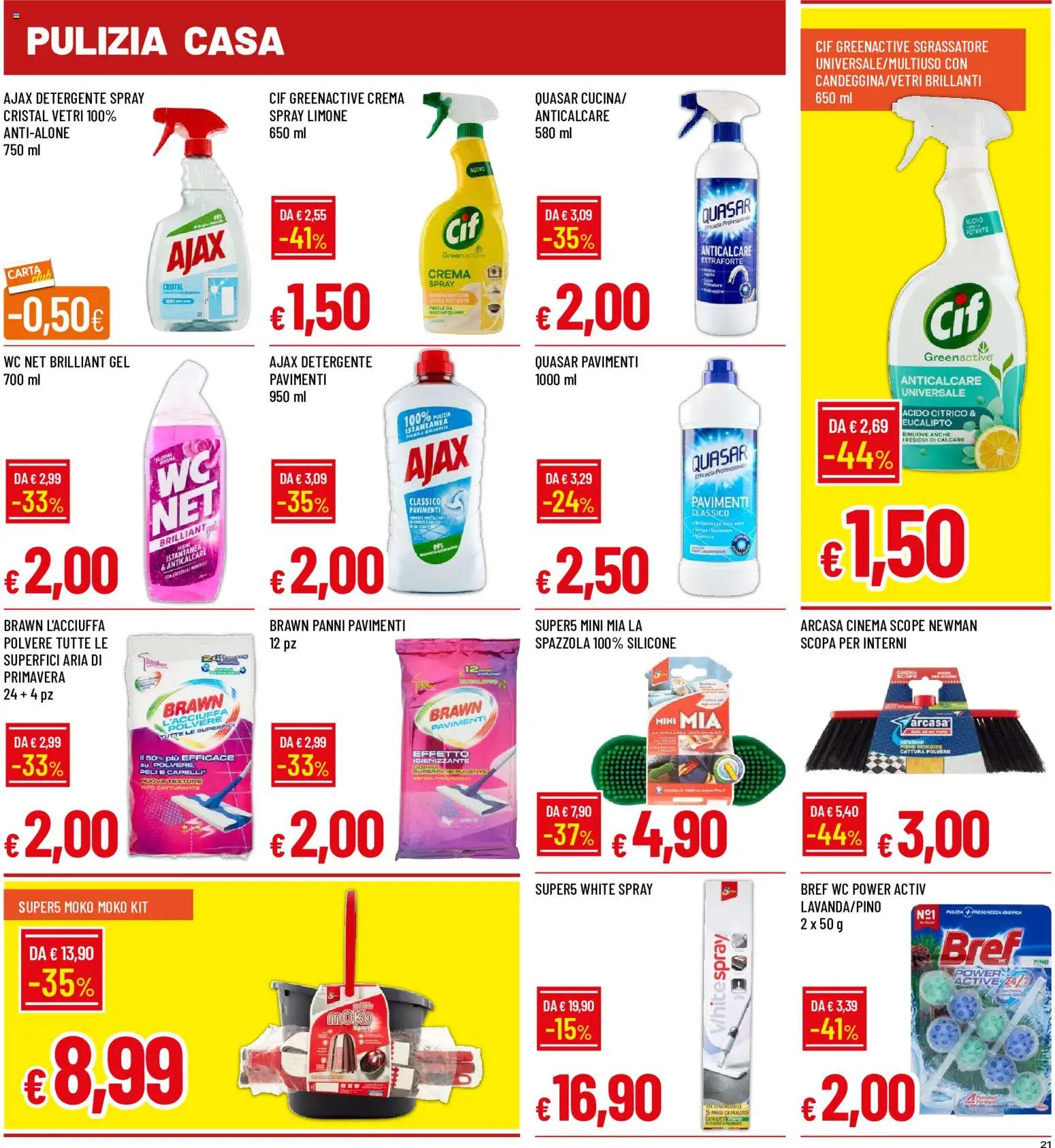 Volantino Galassia del 07/09/2026 | Pagina: 21 | Prodotti: Crema, Sgrassatore, Limone, Scopa