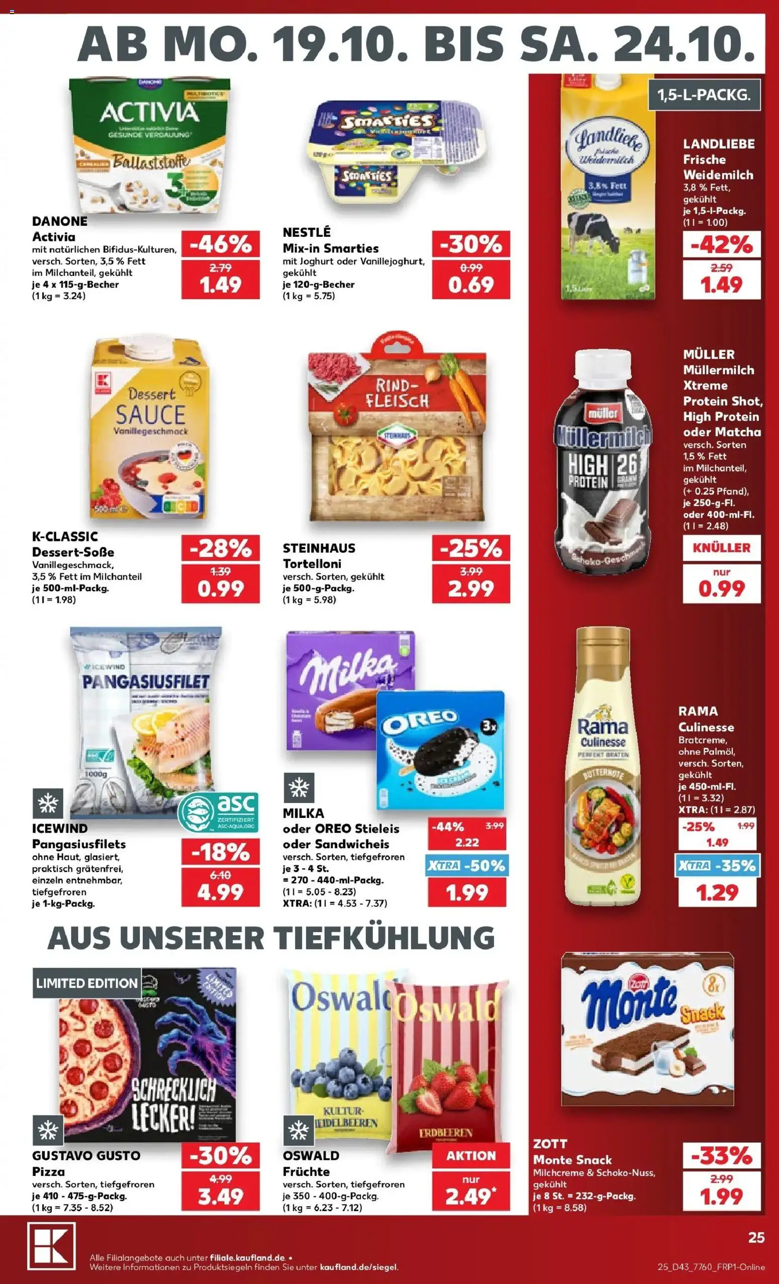 Kaufland - Kaufland: Wochenangebote von 19.10.2026 - Aktuelle Angebote | Seite: 29 | Produkte: Erdbeeren, Matcha, Joghurt, Pizza