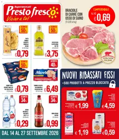 Anteprima del volantino Presto Fresco volantino valido a partire dal 14/09/2026