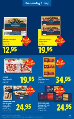 Lidl - Nyd hver dag til fast lav pris gyldig fra 03/05/2026 | Side: 11 | Produkter: Pølser, Pude, Bacon, Søm