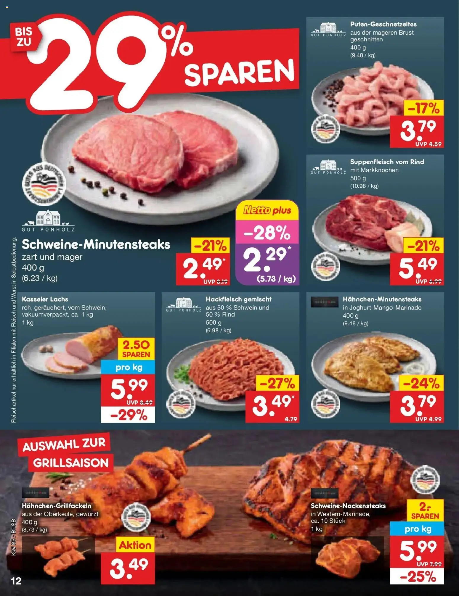 Netto Marken-Discount Prospekt Berlin-Prenzlauer Berg – gültig ab 24.08.2026 | Seite: 18 | Produkte: Lachs, Suppenfleisch, Wurst, Fleisch