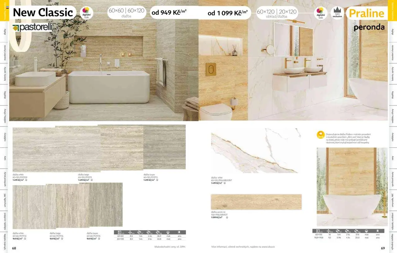 Siko koupelny katalog Koupelny 2025/2026 od 14.10.2025 | Strana: 35 | Produkty: Osvětlení, Dlažba, Wc