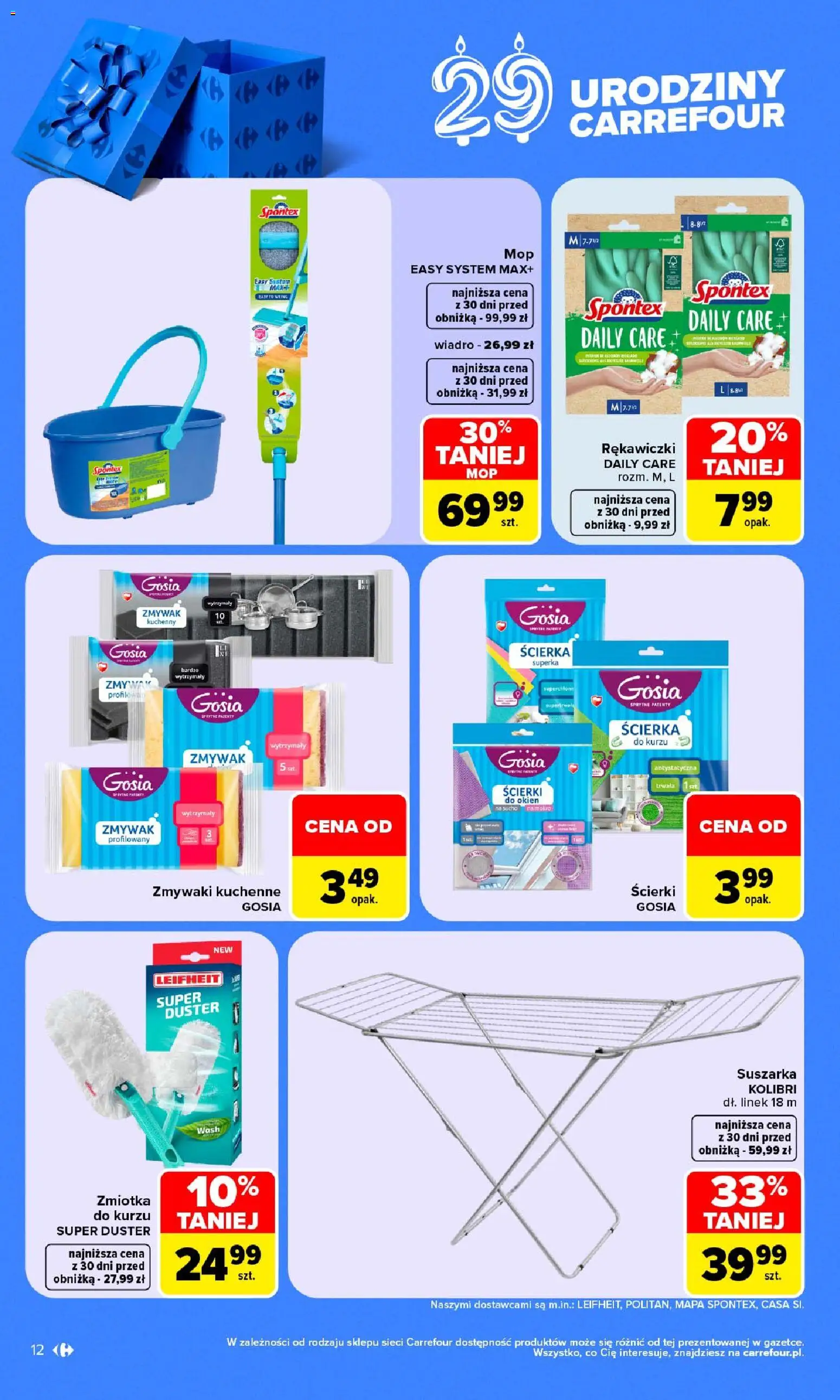 Carrefour gazetka - Halloween od 05.10.2026 | Strona: 12 | Produkty: Rękawiczki, Suszarka
