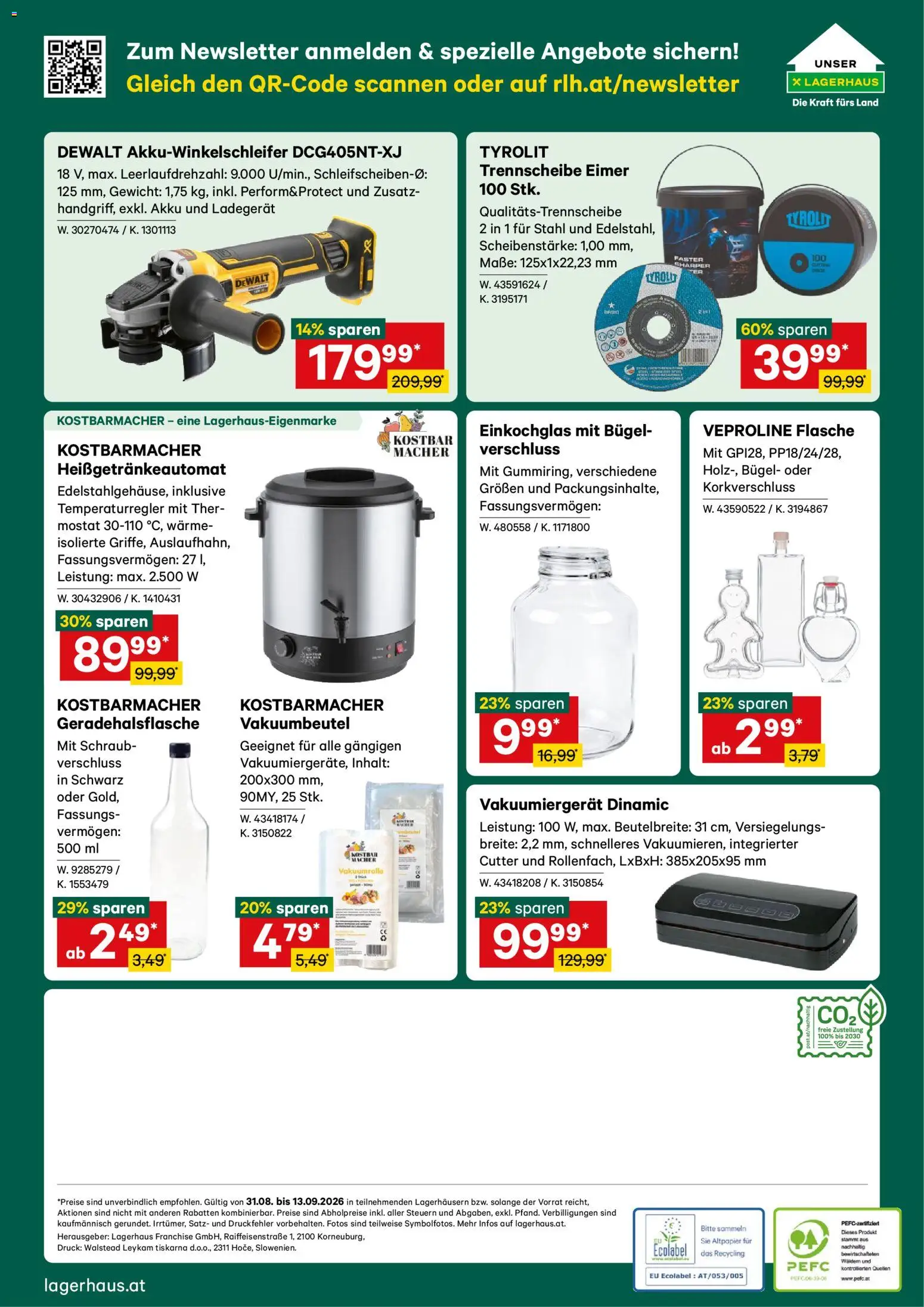 Lagerhaus Flugblatt gültig ab 31.08.2026 | Seite: 6 | Produkte: Cutter, Gewicht