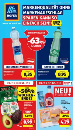 Hofer Flugblatt ab 11.09.2026 gültig
