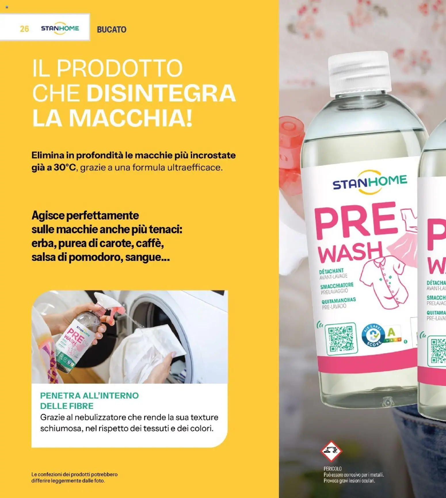Volantino Stanhome del 20/10/2026 | Pagina: 26 | Prodotti: Lavatrice, Asciugatrice, Basso, Profumo