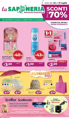 Anteprima del volantino La Saponeria volantino valido a partire dal 23/07/2026