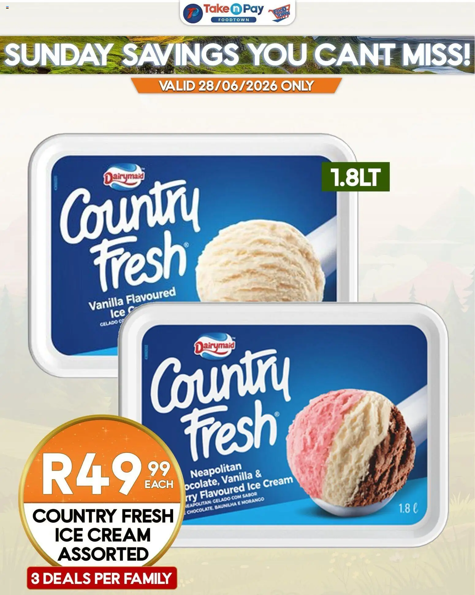 New Take n Pay catalogue – valid from 28/06/2026 | Page: 19 | Products: Cream, Ice cream