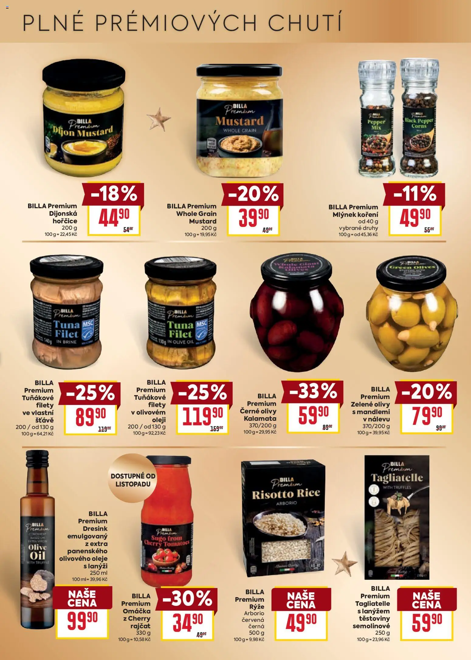 Billa leták - Billa Premium od 21.10.2026 | Strana: 17 | Produkty: Oleje, Těstoviny, Koření, Truffles