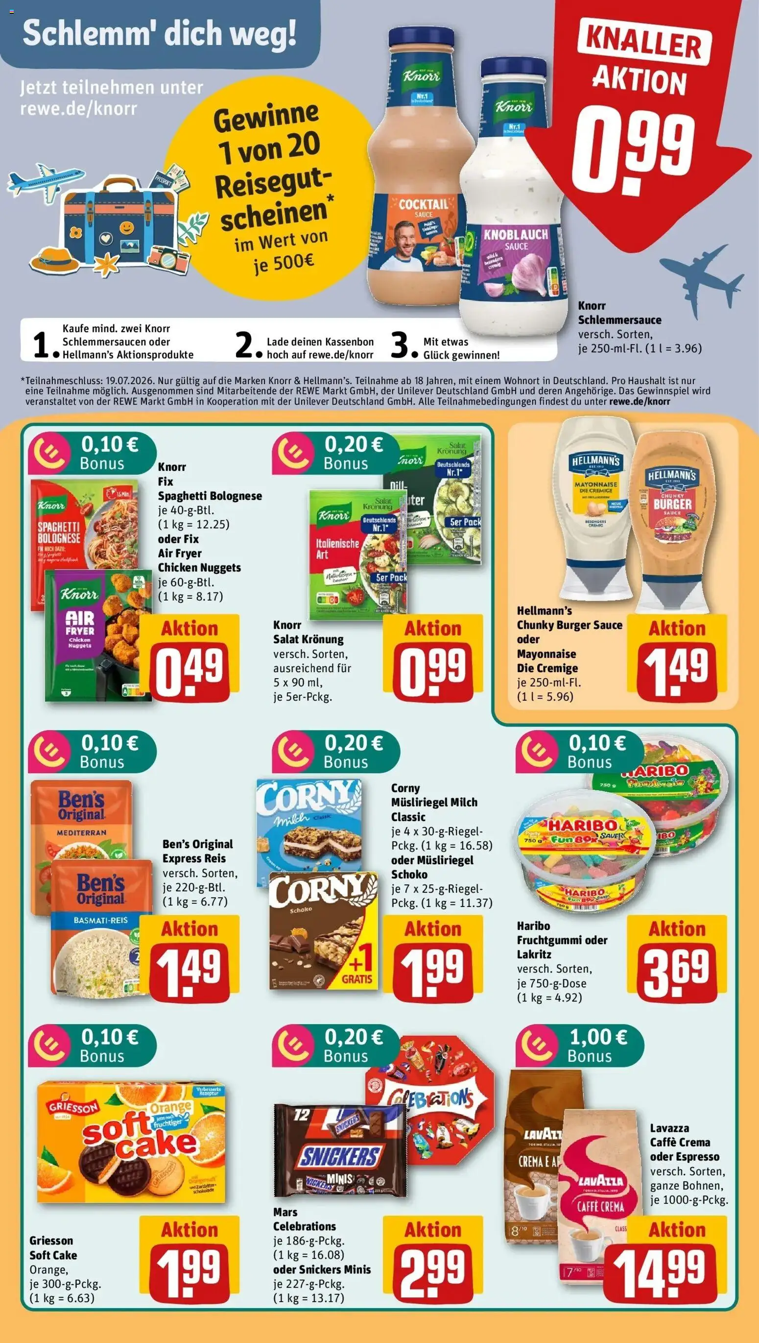 Rewe Prospekt Berlin / Charlottenburg – gültig ab 13.07.2026 | Seite: 16 | Produkte: Lavazza, Basmatireis, Knoblauch, Reis
