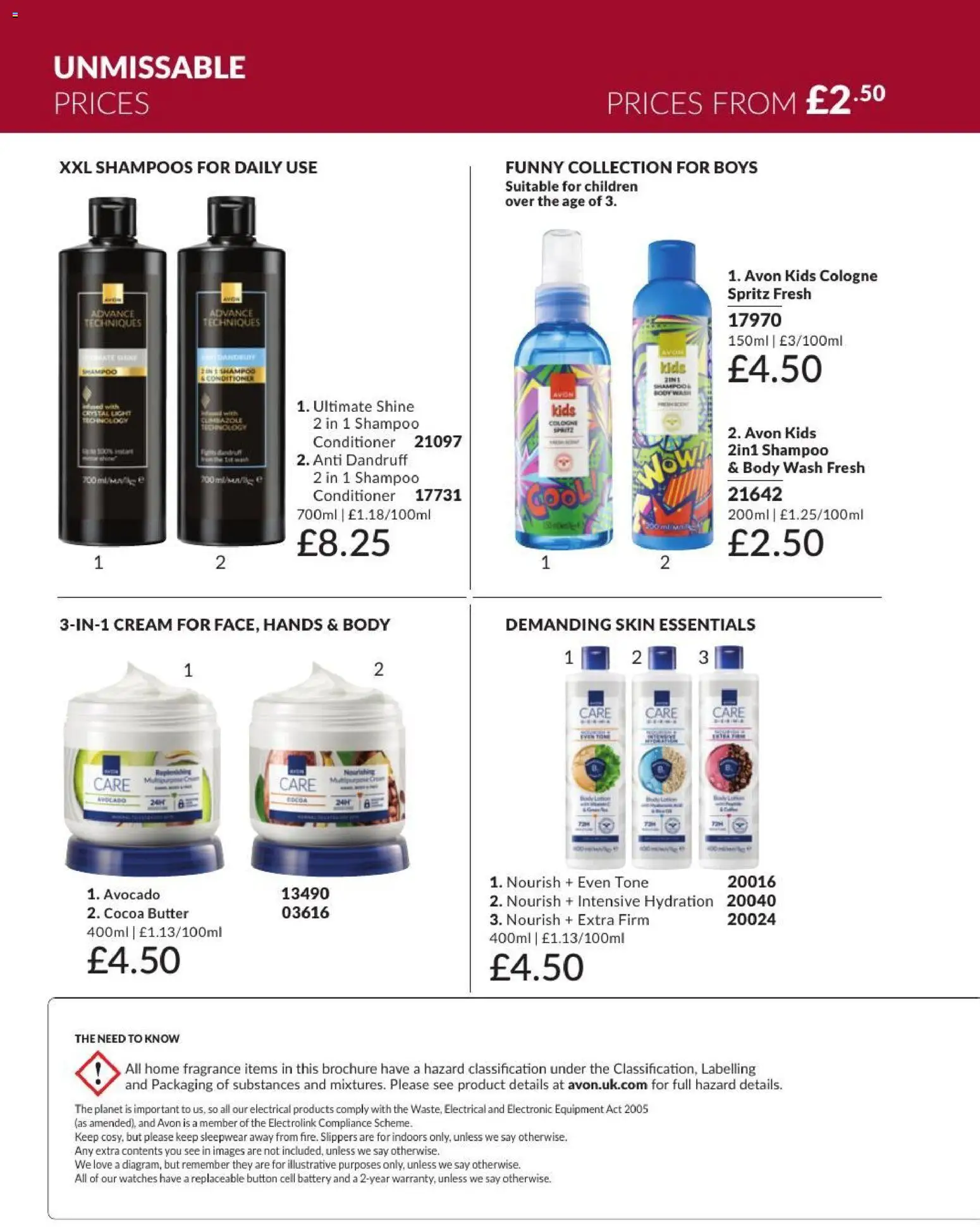 {H1} | Page: 184 | Products: Conditioner, Body lotion, Slippers, Cocoa butter