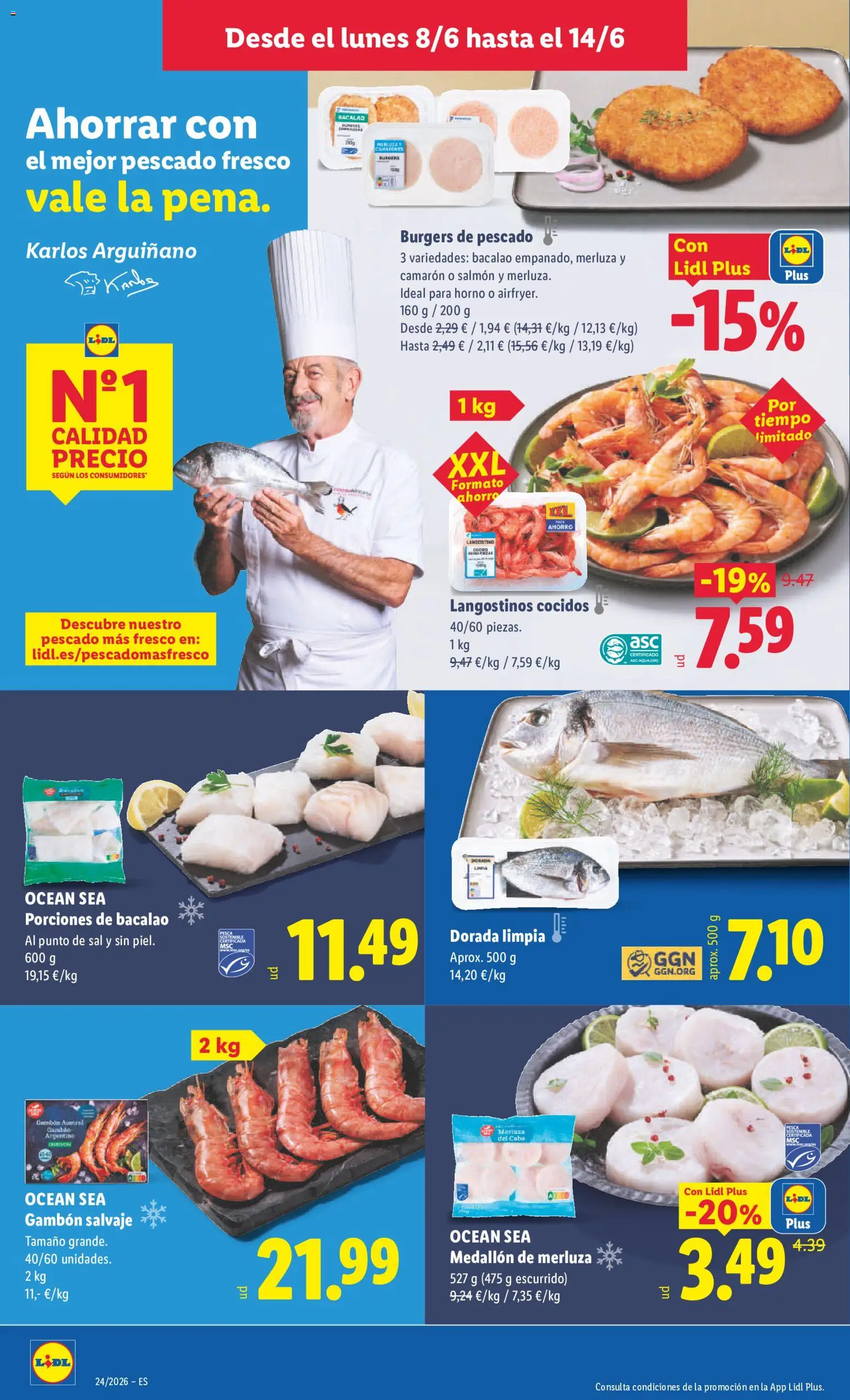 Lidl folleto │ válido desde el 08.06.2026 | Página: 10 | Productos: Pescado, Horno