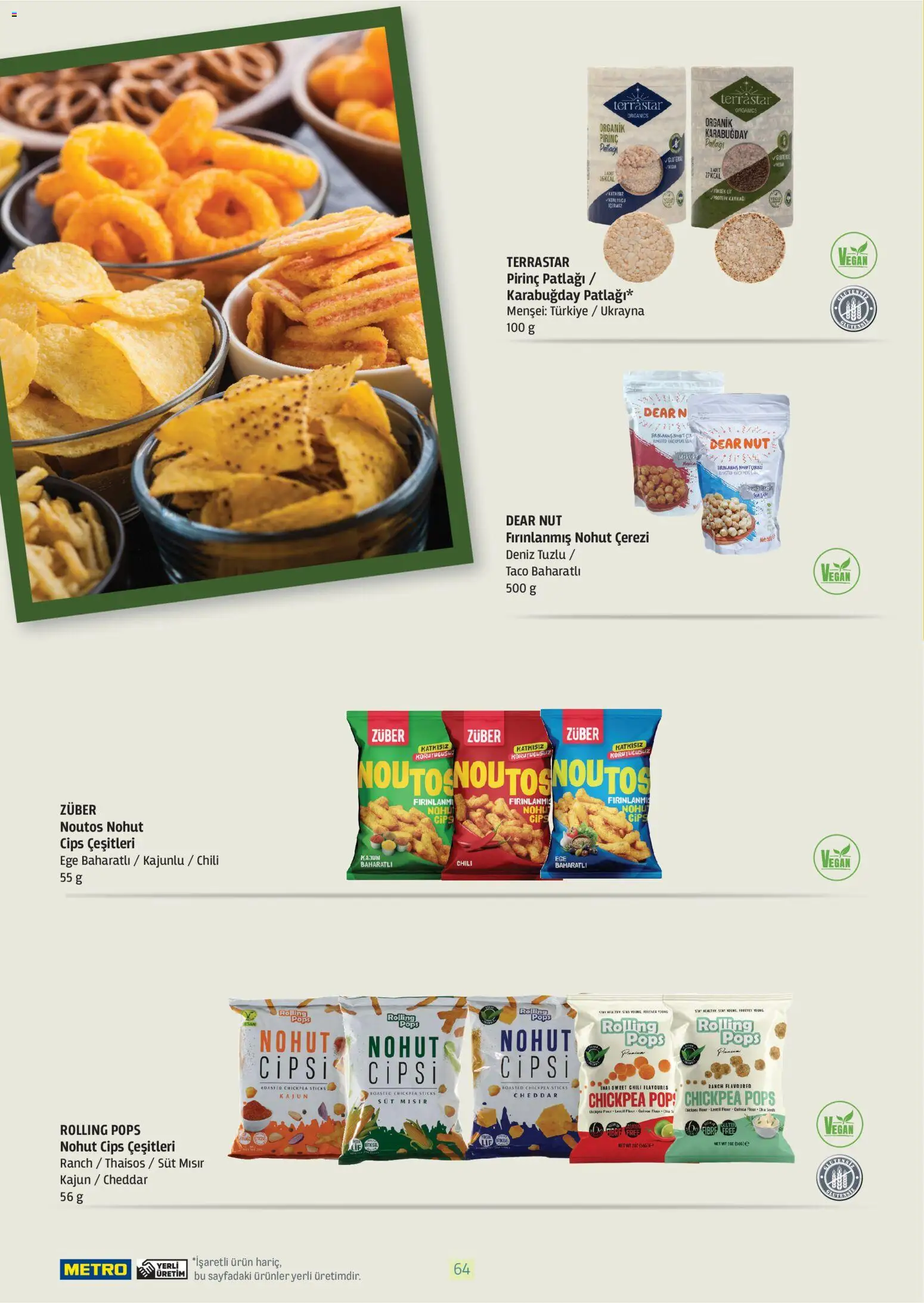 Metro - Bitki Bazlı ve Vegan 2025 - 21 Ekim 2025 tarihinden itibaren geçerlidir | Sayfa: 64 | Ürünler: Cheddar, Süt, Pirinç, Mısır