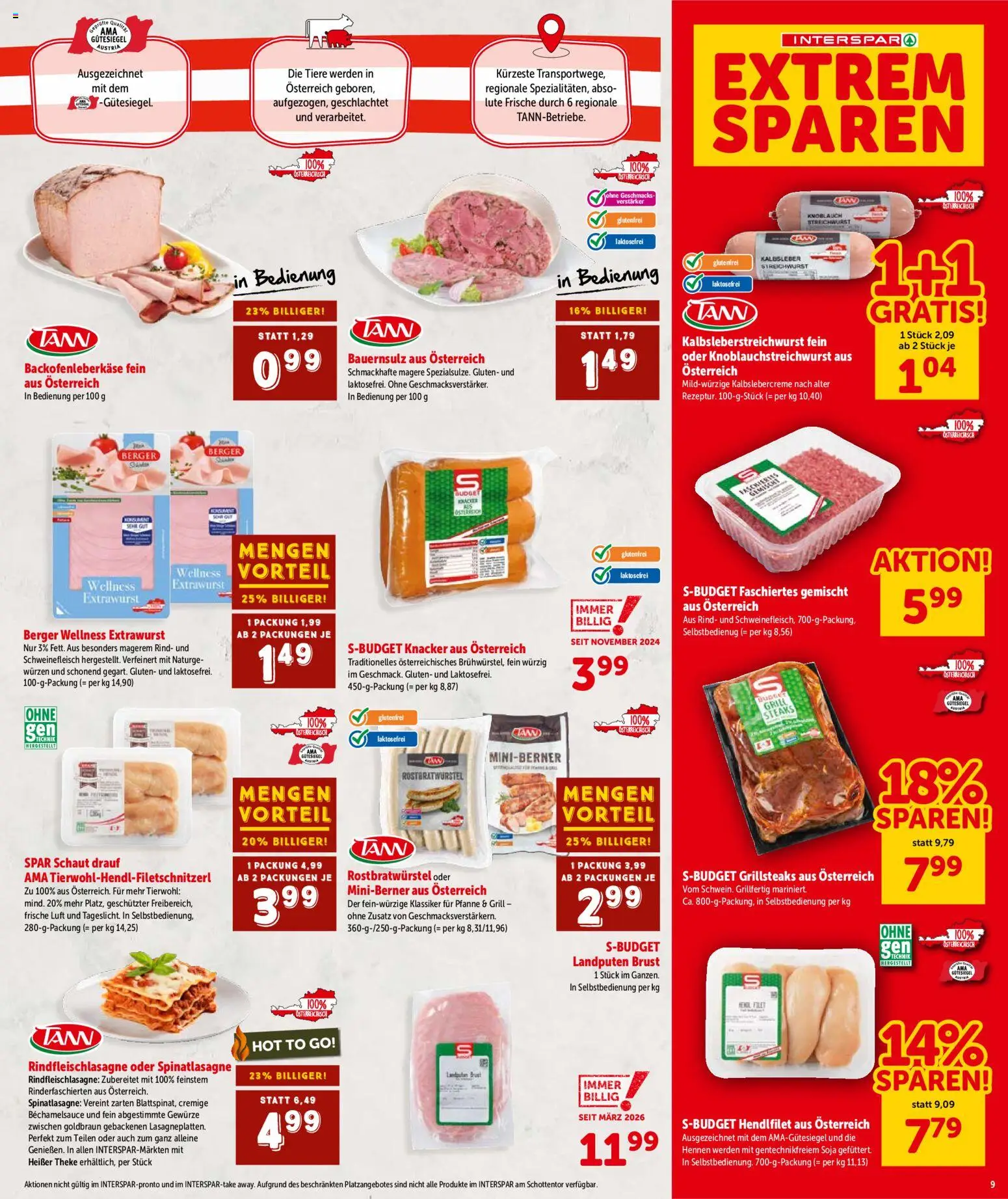 Interspar Flugblatt - Wien gültig ab 18.06.2026 | Seite: 9 | Produkte: Gewürze, Knoblauch, Grill, Schweinefleisch