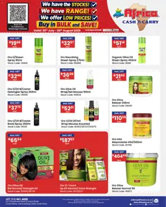 Africa Cash & Carry specials catalogue – valid from 30/07/2026 | Page: 72 | Products: Detergente líquido, Oil, Stock, Mayonnaise