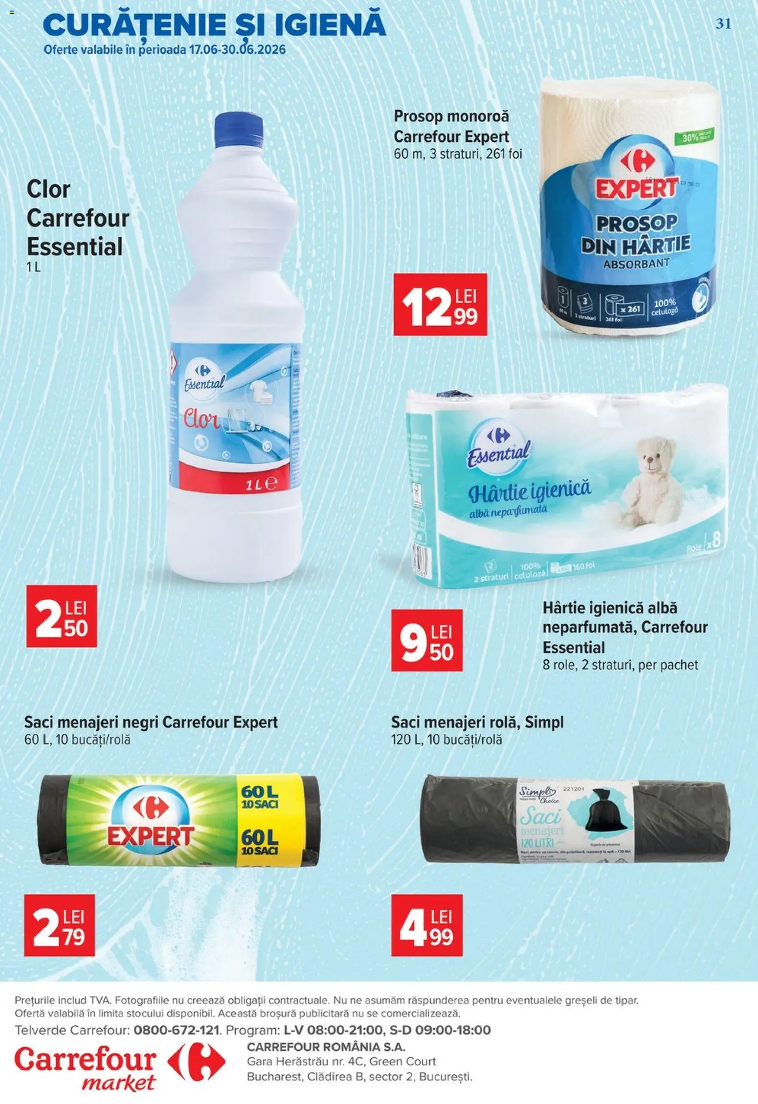Noul catalog Carrefour – valabil de la 17.06.2026 | Pagină: 30 | Produse: Saci menajeri