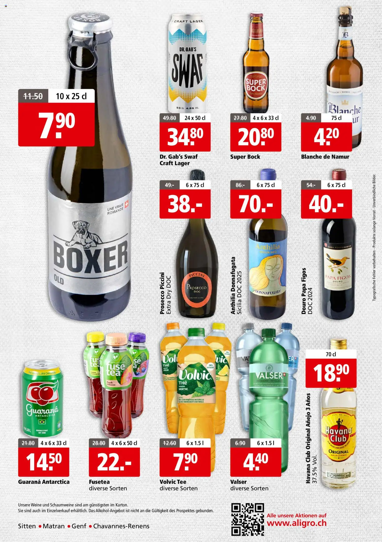 Aligro aktionen Business Chavannes, Matran, Genf, Sitten – gültig ab 29.06.2026 | Seite: 4 | Produkte: Boxer, Tee