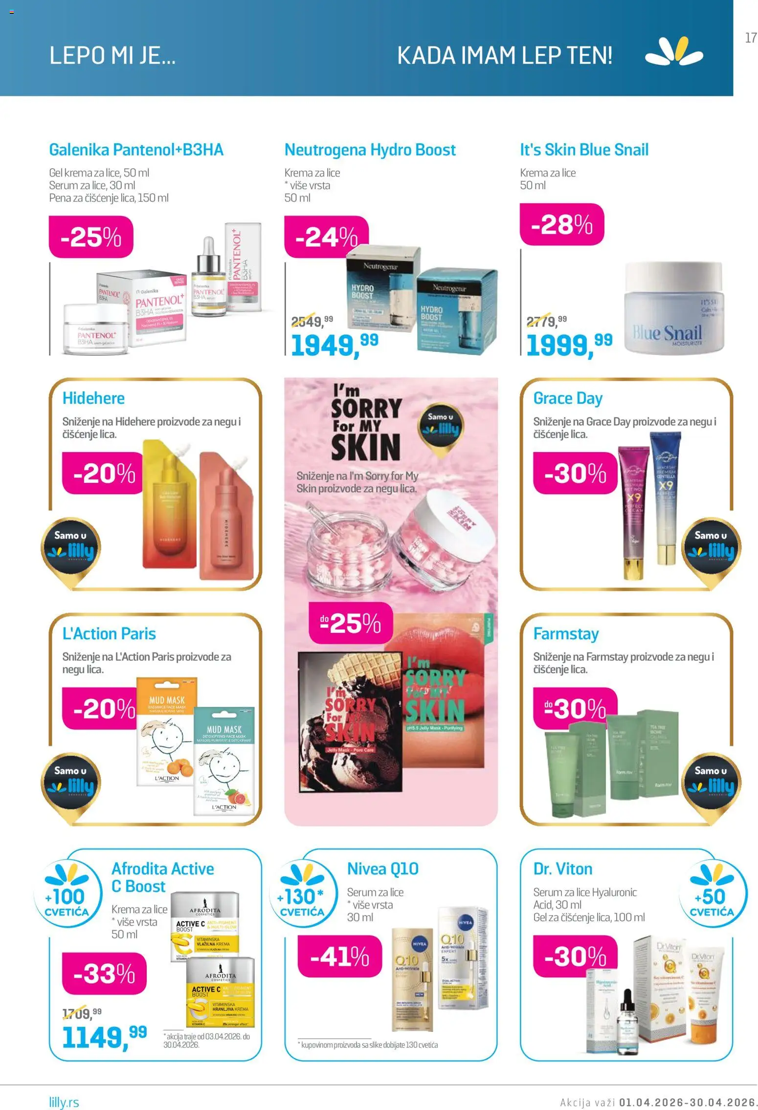 Lilly drogerie katalog - važi od 01.04.2026 | Strana: 17 | Proizvode: Nivea, Krema