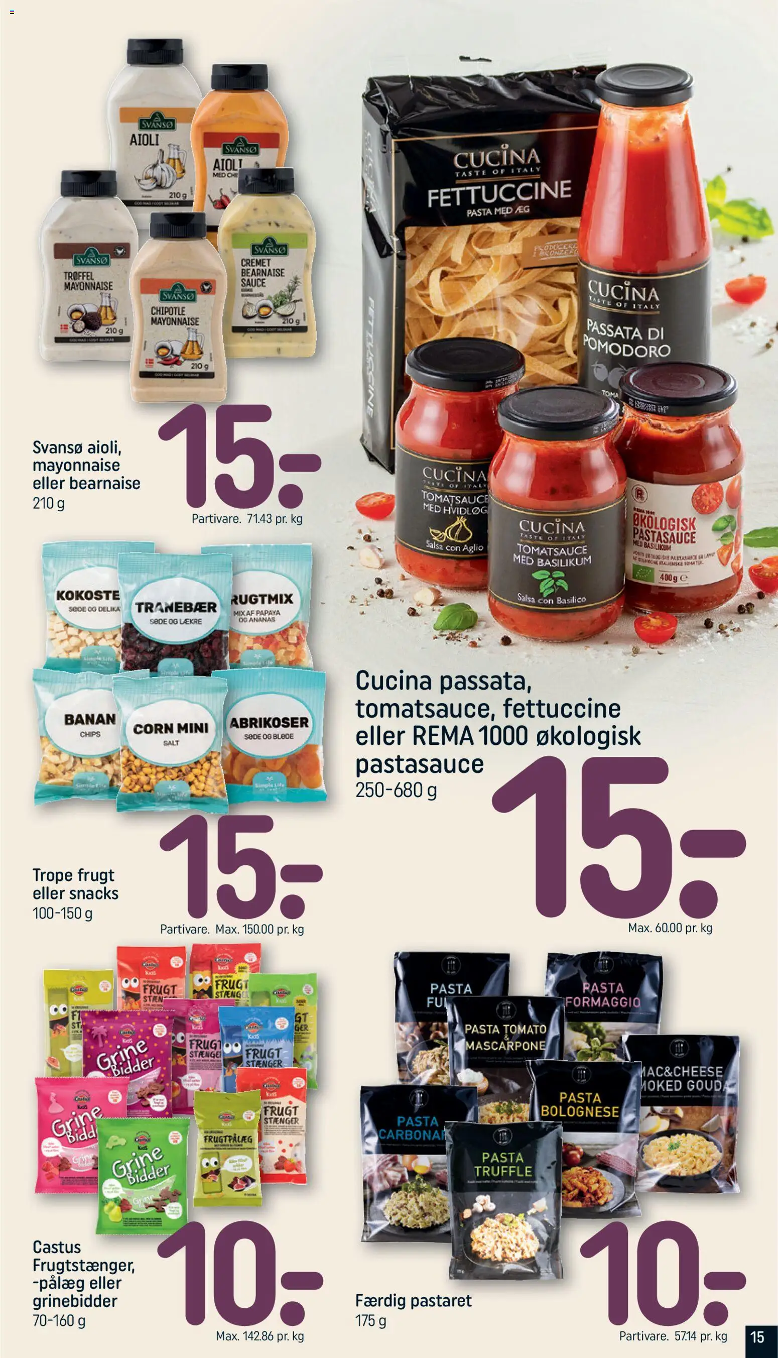 Rema 1000 tilbudsavis – gyldig fra 26.05.2026 | Side: 15 | Produkter: Ananas, Pålæg, Abrikoser, Basilikum