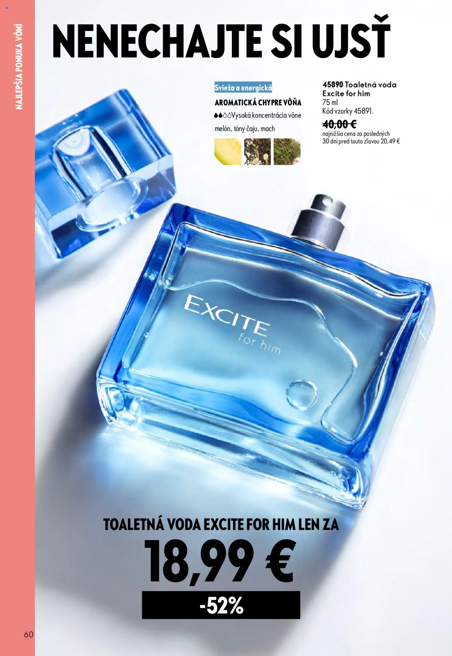 Nové Oriflame akcie – leták je platný od 09.09.2026 | Strana: 60 | Produkty: Toaletná voda, Voda