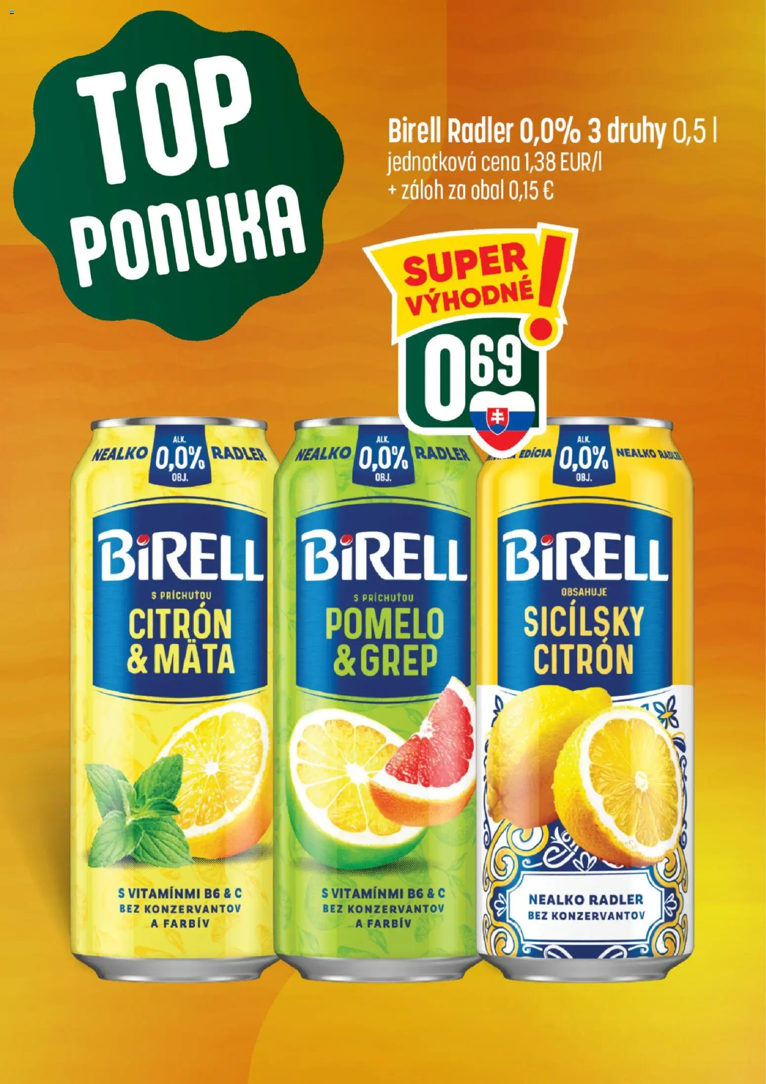 Nové COOP Jednota akcie – leták je platný od 13.08.2026 | Strana: 5 | Produkty: Birell, Radler, Pomelo, Grep