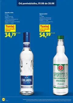 Pogląd oferty "Finlandia, wódka, A clear glass bottle of vodka with a blue label and cap, 500 ml." - ważna od 01.06.2026 | Strona: 6