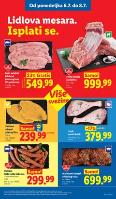 Lidl katalog - pregled Lidl kataloga - važi od 02.07.2026 | Strana: 93 | Proizvode: Ćureći batak, Vrata, Pakovanje, Kobasica