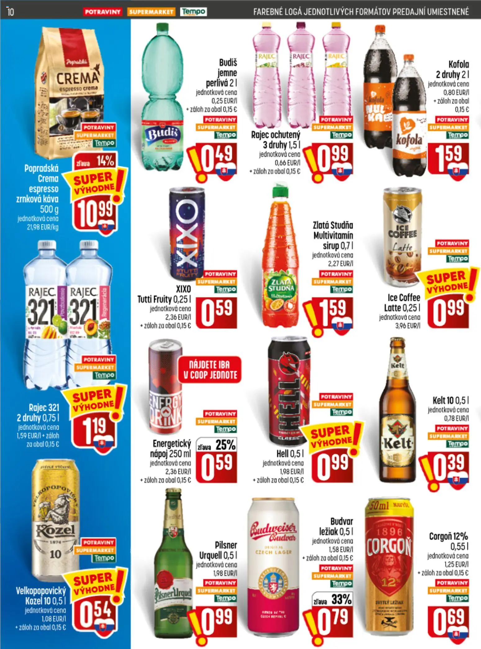 Nové COOP Jednota akcie – leták je platný od 17.09.2026 | Strana: 10