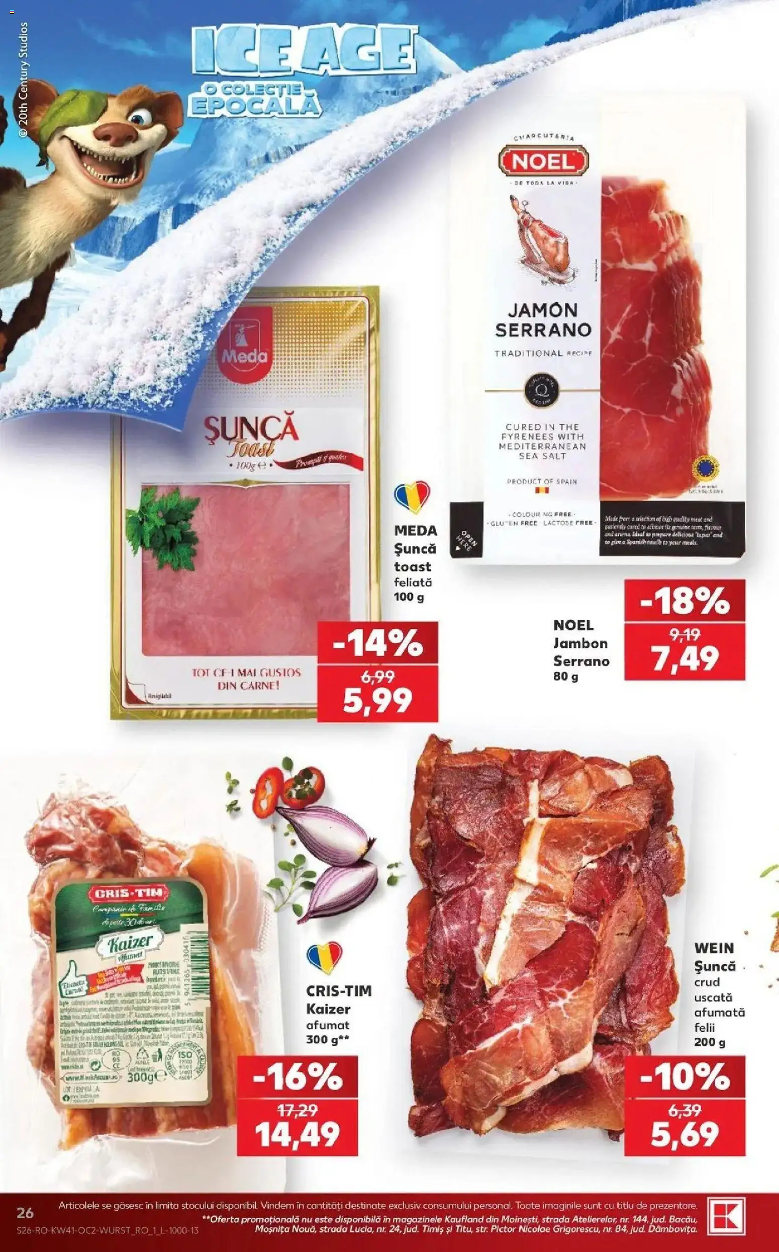 Kaufland Deva 07.10.2026 - Revista si Oferta | Pagină: 26 | Produse: Șuncă