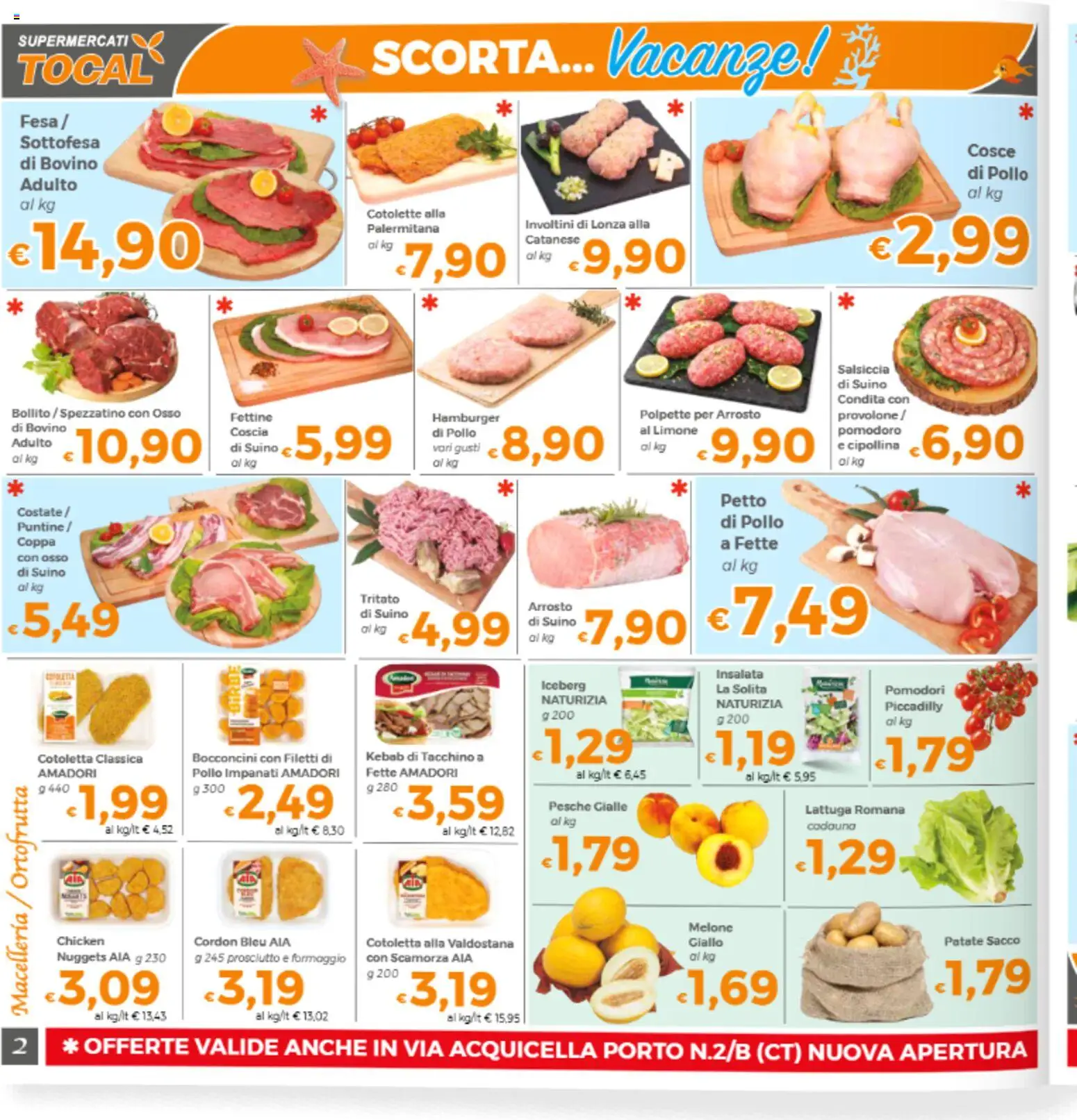 Volantino Tocal del 21/07/2026 | Pagina: 2 | Prodotti: Provolone, Insalata, Salsiccia, Hamburger