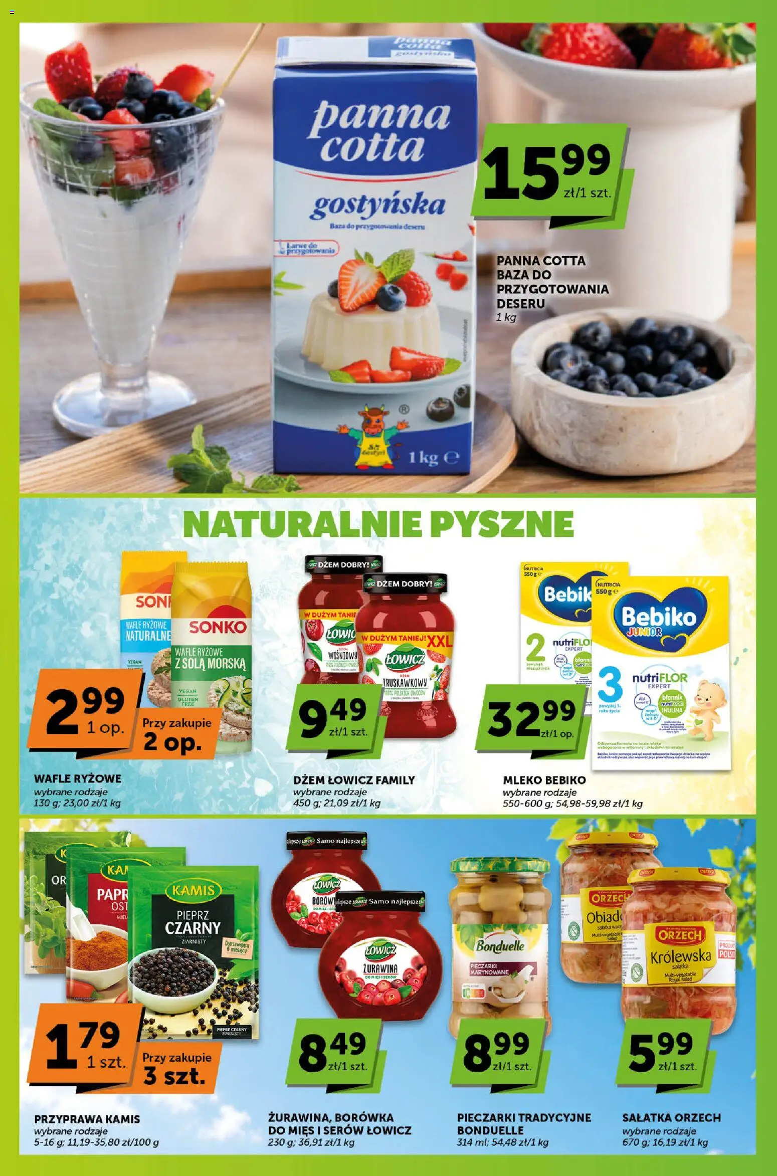 Groszek gazetka - Sprawdź, co więcej od 23.07.2026 | Strona: 2 | Produkty: Mleko Bebiko, Wafle, Wafle ryżowe, Żurawina