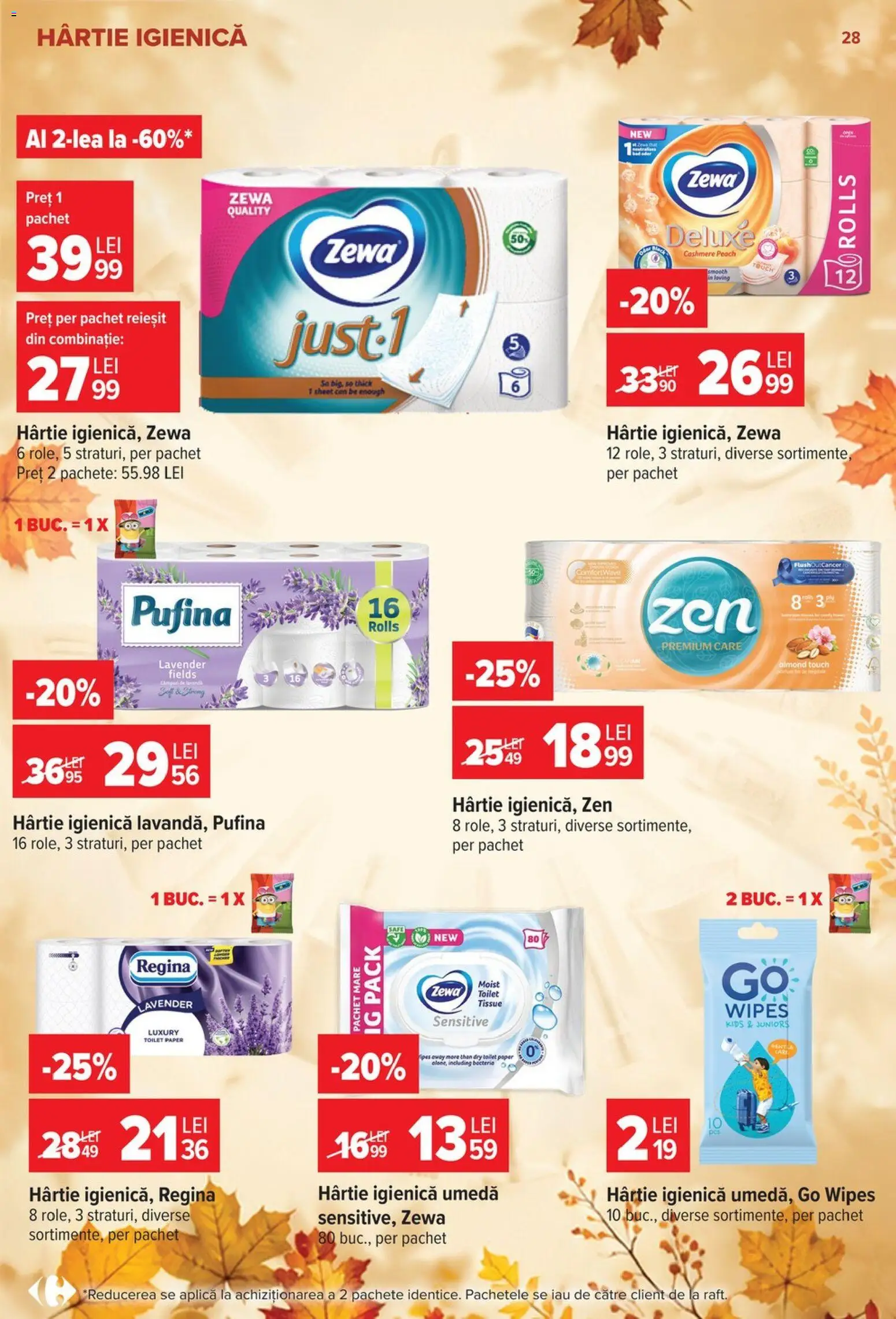 Noul catalog Carrefour – valabil de la 30.09.2026 | Pagină: 28 | Produse: Premium, Regina, Aplică, Deluxe