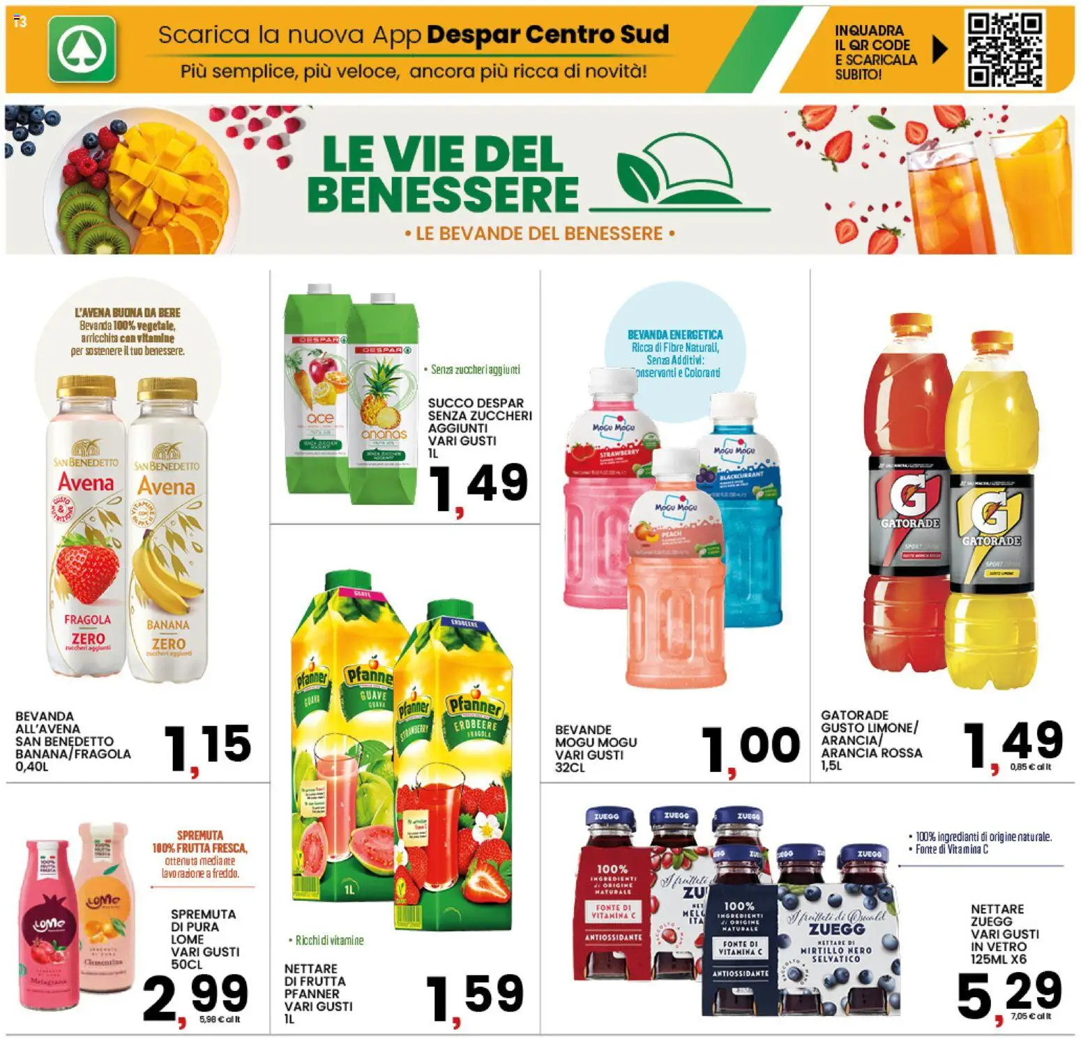 Volantino Interspar del 08.06.2026 | Pagina: 13 | Prodotti: Succo, Frutta, Ananas, Arancia