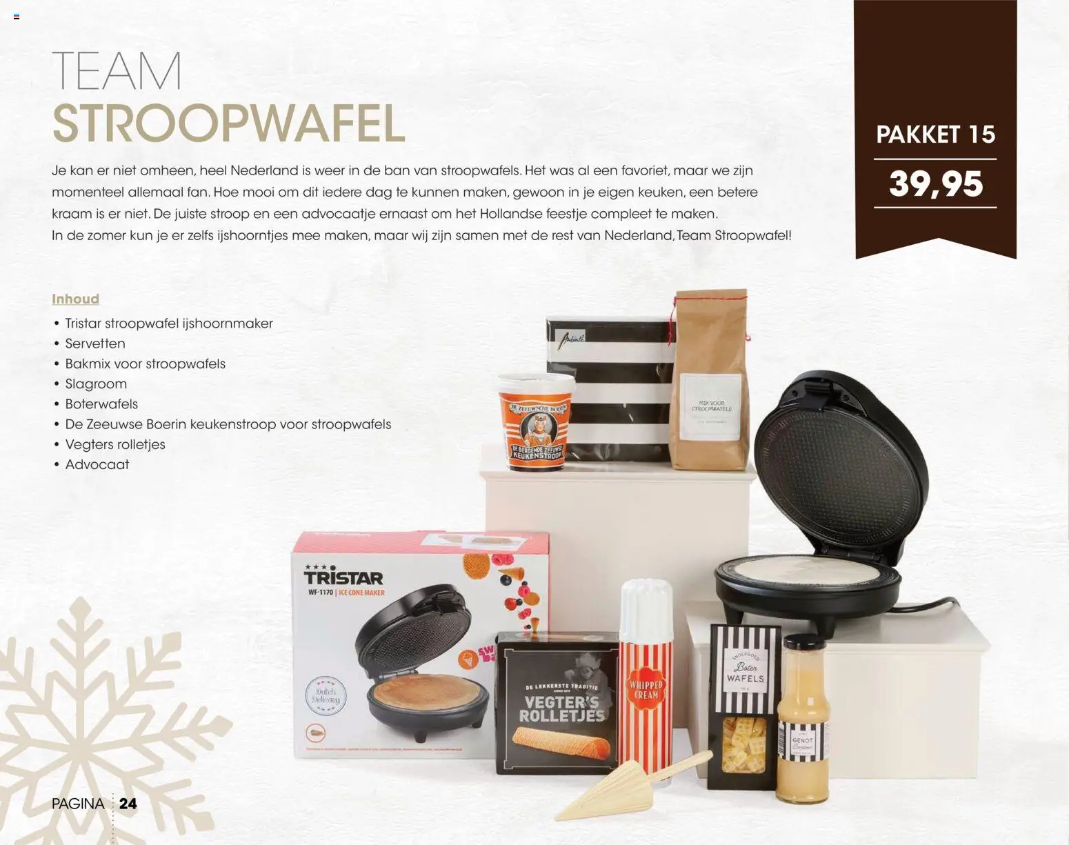 {H1} | Pagina: 24 | Producten: Kan, Slagroom, Wafels, Was