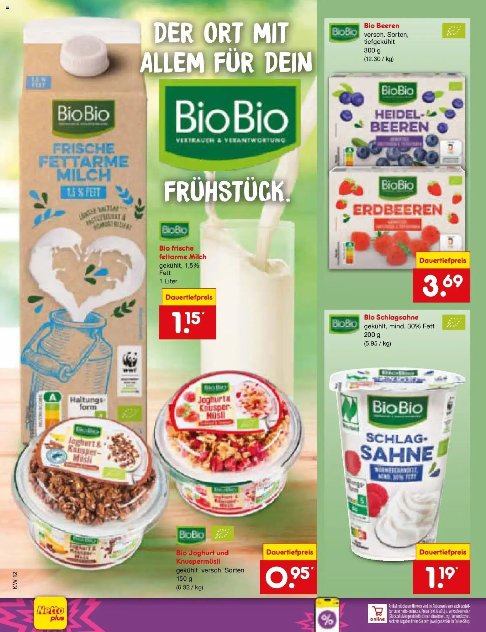 Netto Marken-Discount Prospekt Oberhaid	 – gültig ab 17.05.2026 | Seite: 36 | Produkte: Schlagsahne, Milch, Joghurt, Erdbeeren