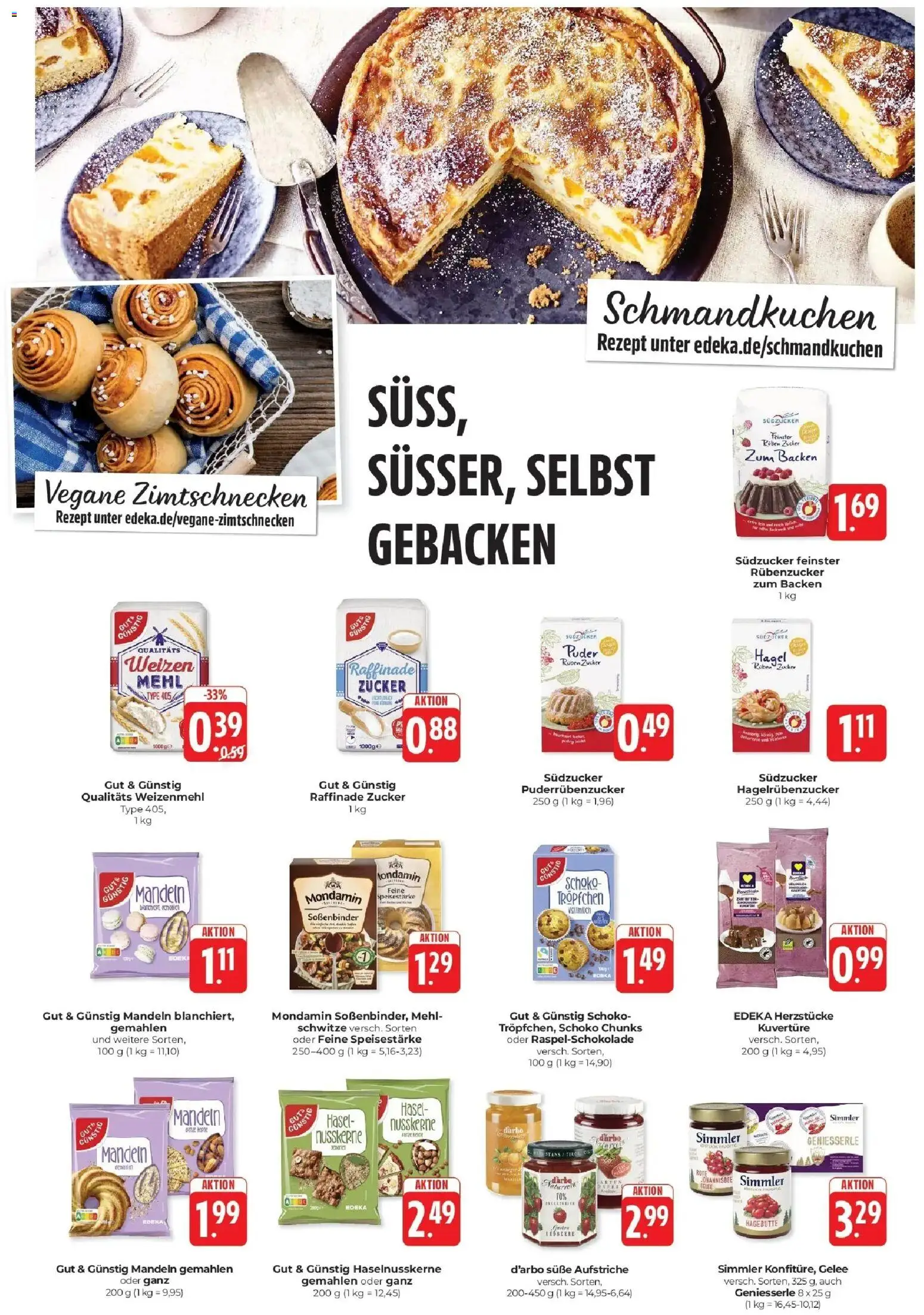 Edeka Prospekt Schliengen (ab 19.10.2026) » Angebote Online | Seite: 12 | Produkte: Mehl, Puder, Weizenmehl, Mandeln
