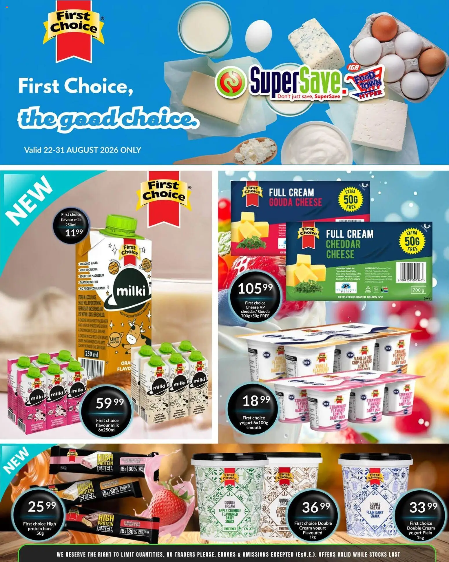 New Super Save catalogue – valid from 22/08/2026 | Page: 27 | Products: Vanilla, Butter, Cheddar, Cream