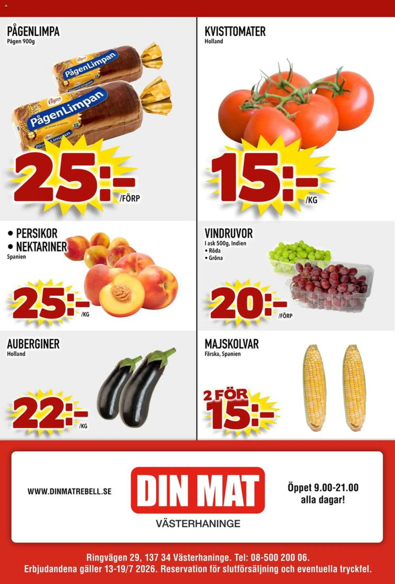 Din Mat reklamblad aktuell från 13/07/2026 | Sida: 8