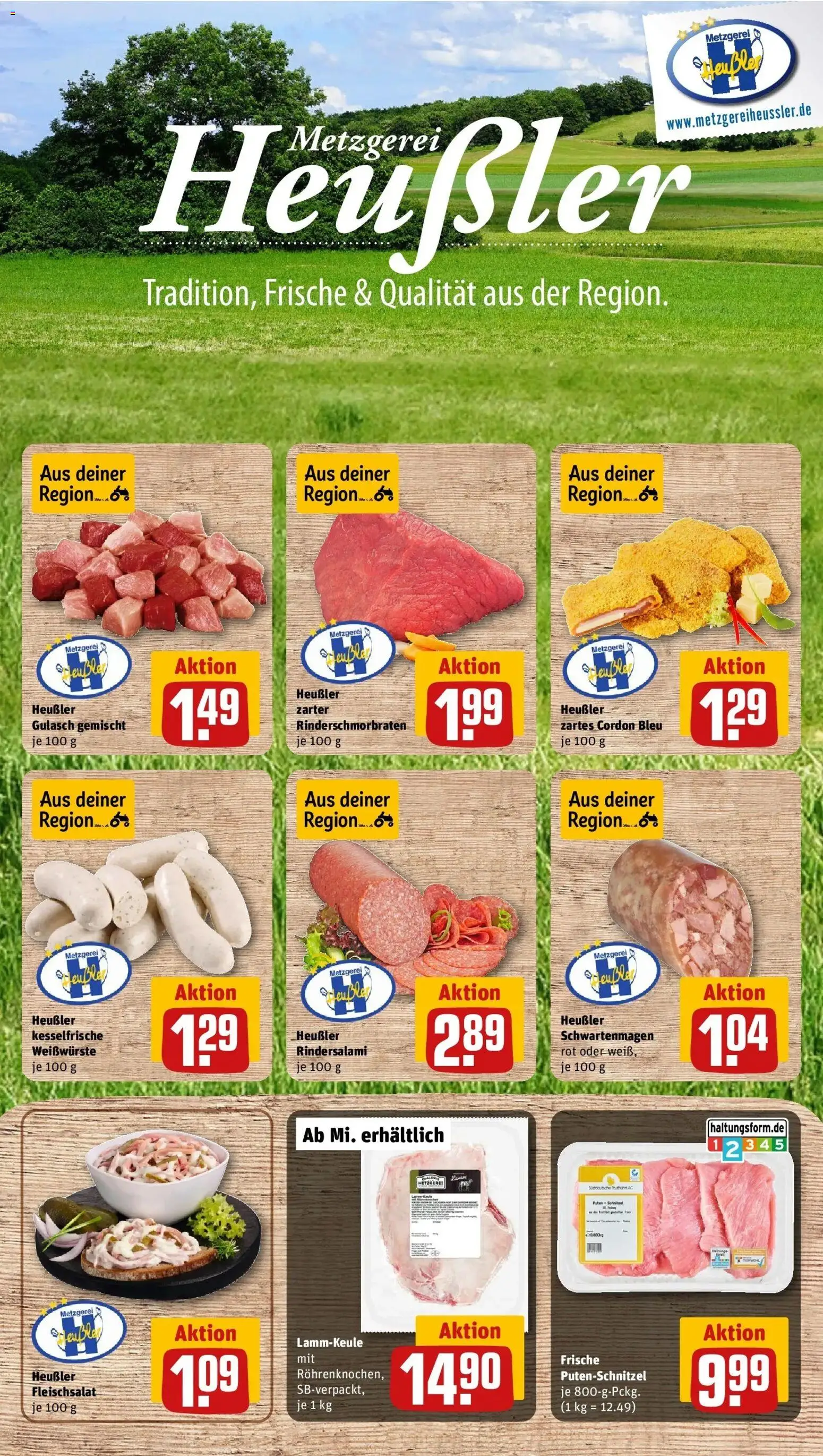 REWE Prospekt ab 26.10.2026 zum Blättern » Angebote | Seite: 12 | Produkte: Lammkeule, Gulasch, Putenschnitzel