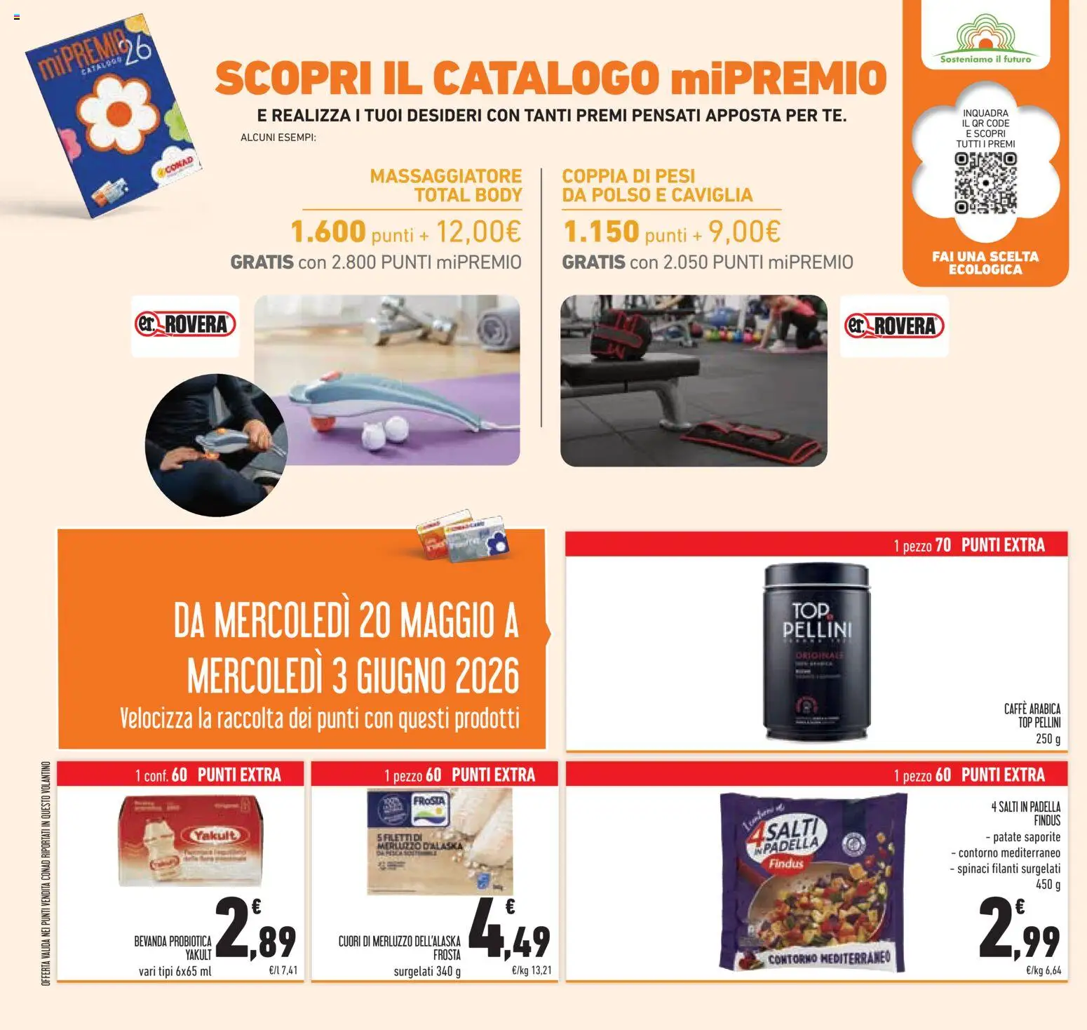 Volantino Conad del 20.05.2026 | Pagina: 38 | Prodotti: Merluzzo, Top, Spinaci, Padella