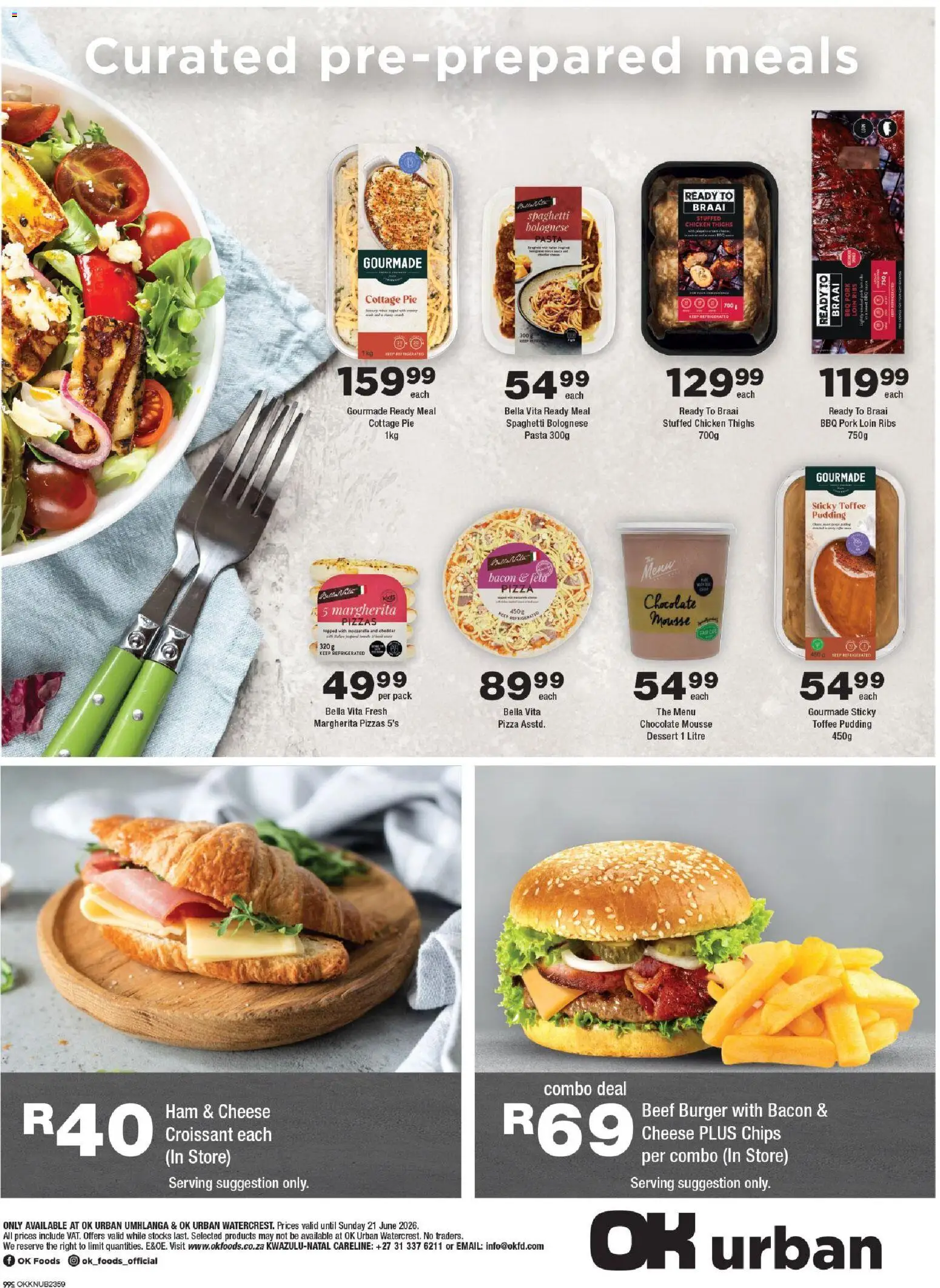New OK Foods catalogue – valid from 10.06.2026 | Page: 4 | Products: Cheese, Ham, Pork, Chips