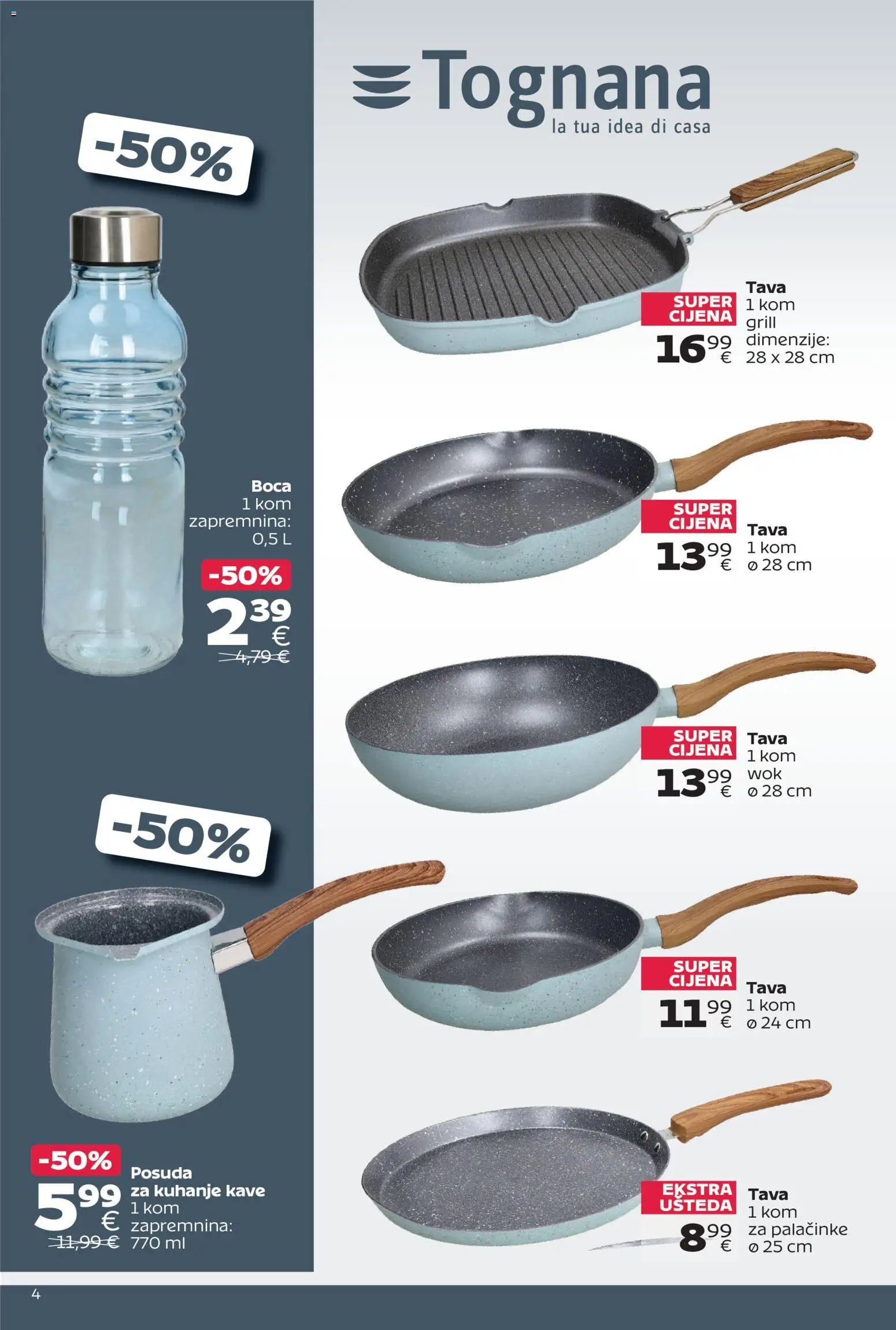 Tommy katalog | vrijedi od 14.09.2026 | Stranica: 4 | Proizvodi: Tognana, Palacinke, Grill, Tava